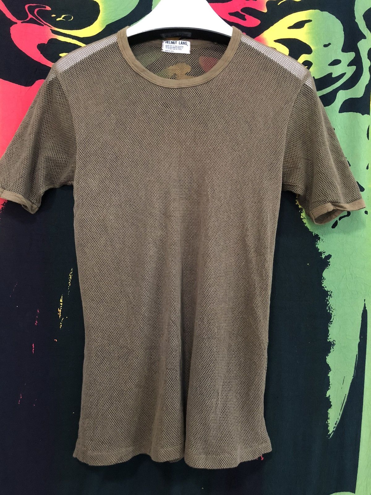 Helmut Lang × Vintage Vintage Helmut Lang mesh stretchy Tshirt Size US M / EU 48-50 / 2 - 9 Thumbnail