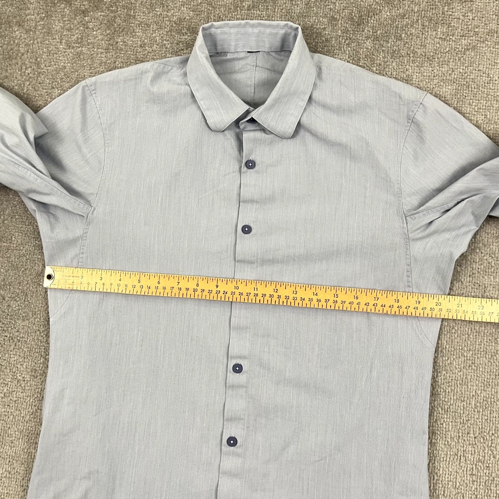 Lululemon Lululemon Shirt Button Up Men Medium Blue Long Sleeve Casual Work Office Stretch Size US M / EU 48-50 / 2 - 4 Thumbnail