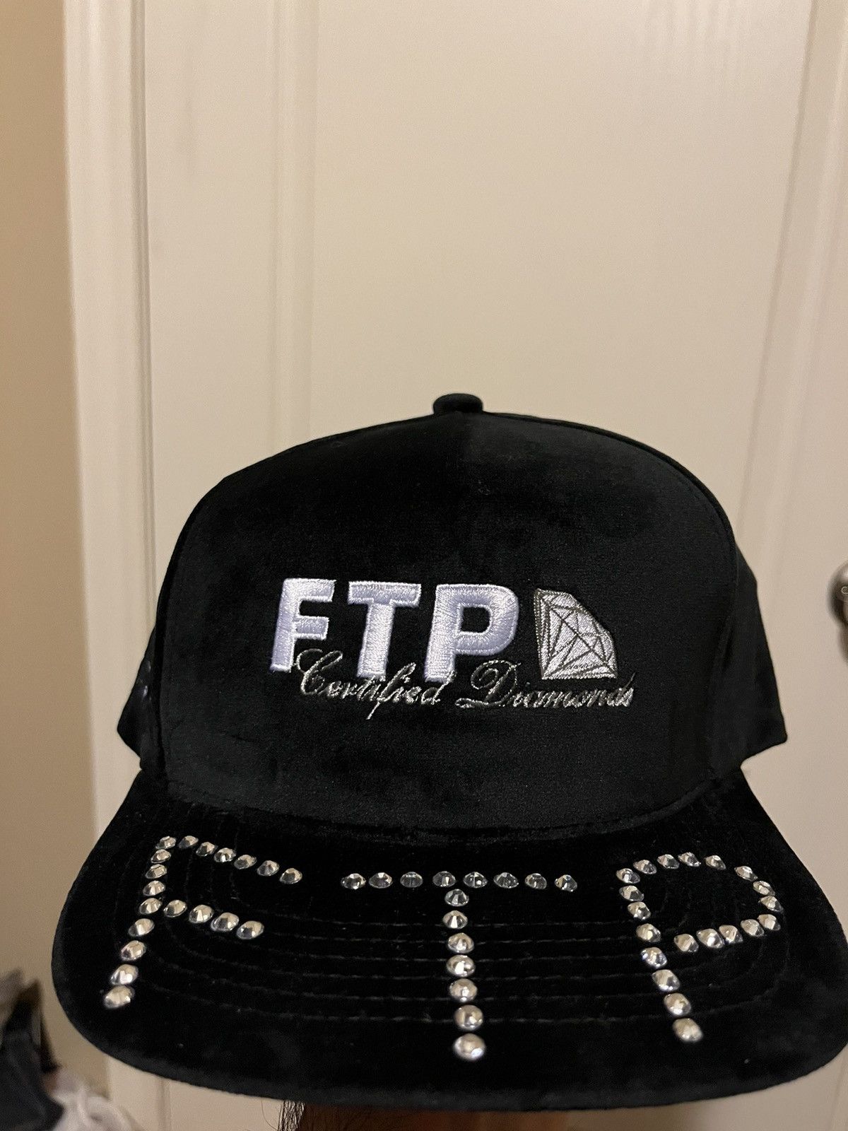 Fuck The Population FTP Diamond Dealer 5 panel hat black Size ONE SIZE - 2 Thumbnail