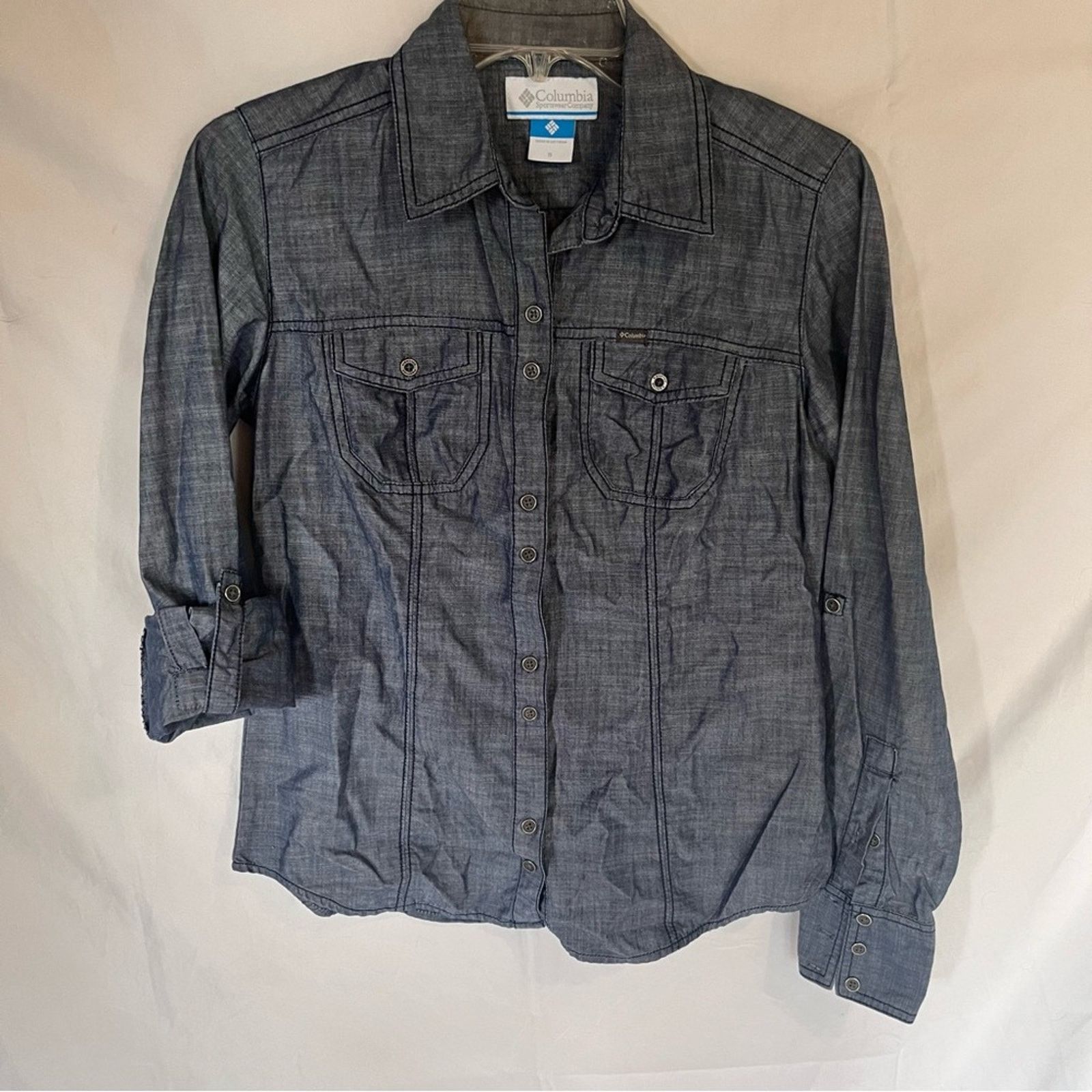 Columbia Columbia Shirt Chambray Outdoor Fish Camp Hiking Gorp Size S / US 4 / IT 40 - 7 Thumbnail