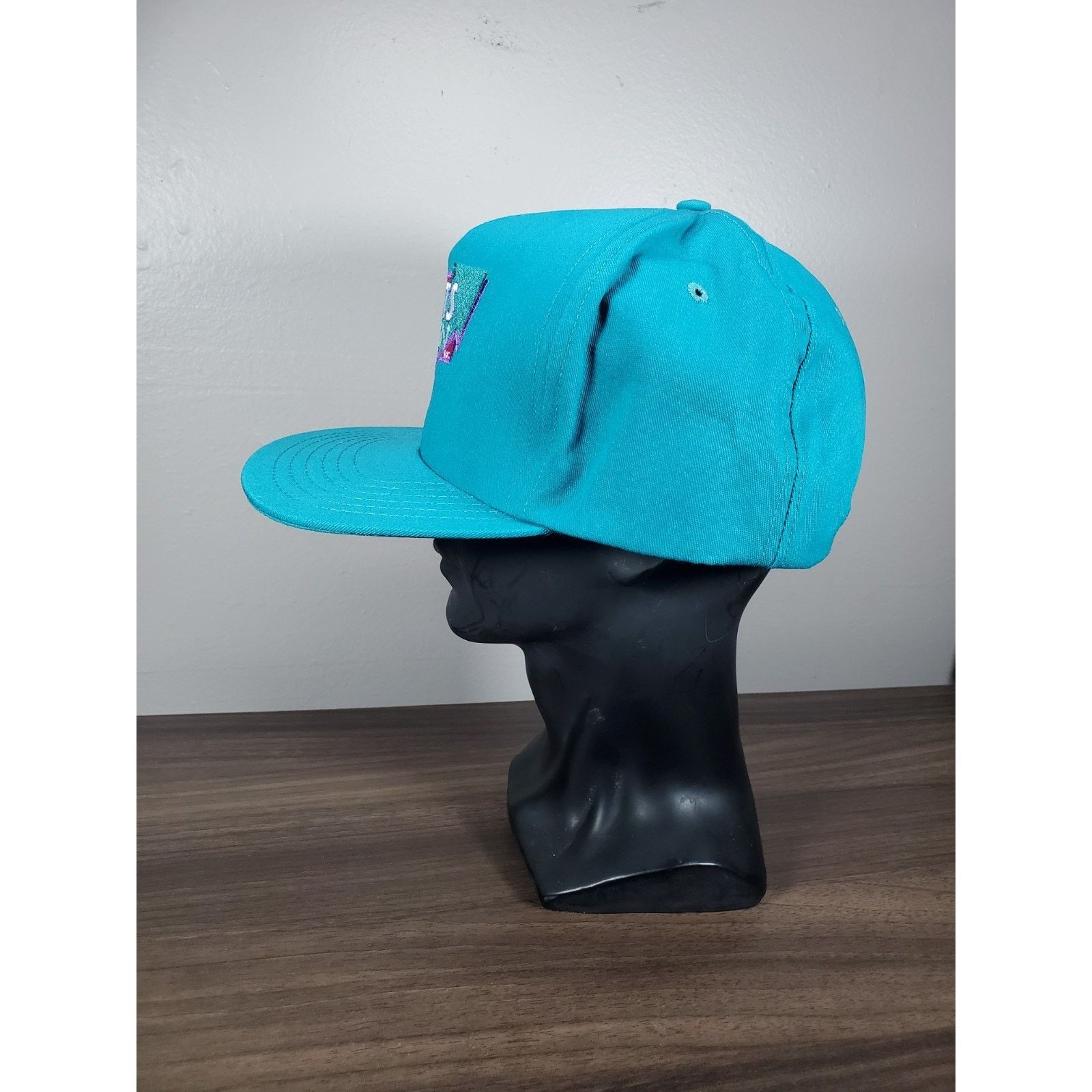 NASCAR × Vintage Sports Design Hat Snapback Cap Teal Pink Cotton Candy Racing Size ONE SIZE - 6 Thumbnail