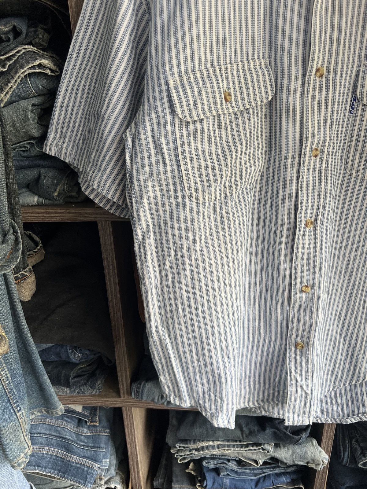 Pepsi 🔥Pepsi Double Pockets Button Up Shirt Size US L / EU 52-54 / 3 - 7 Thumbnail