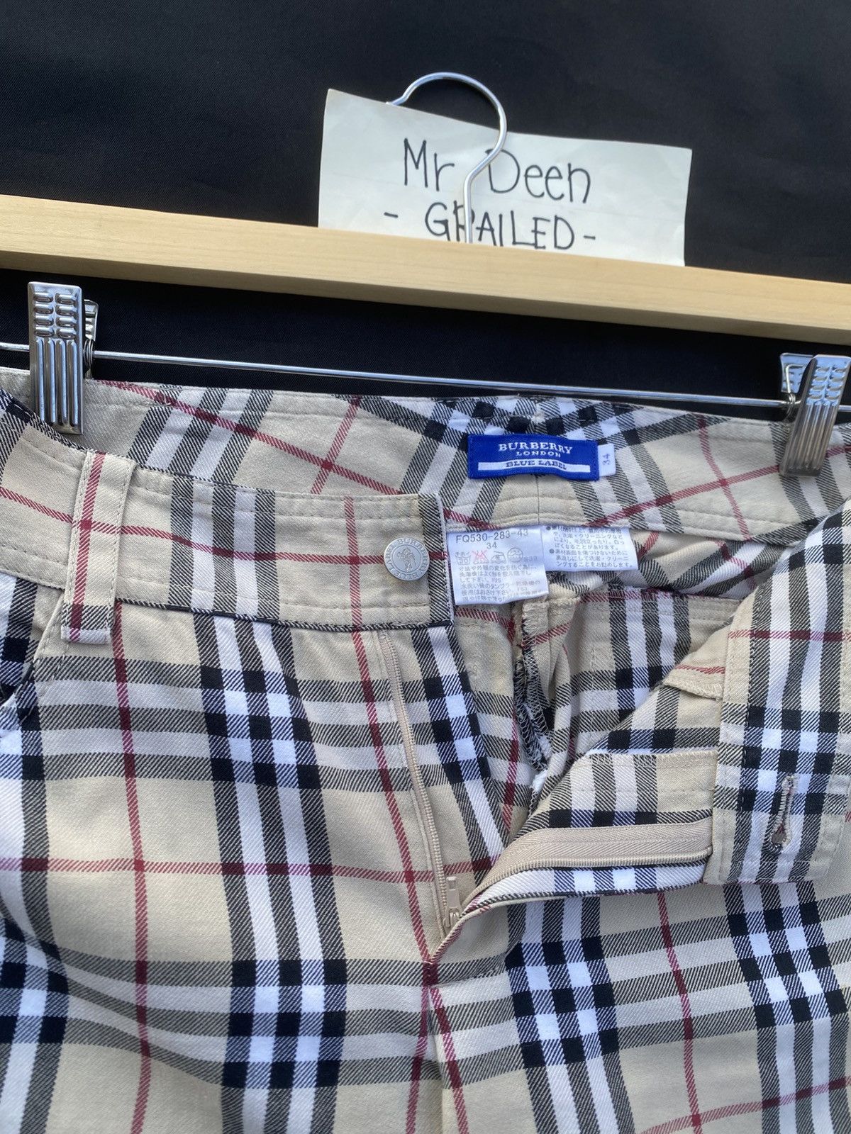 Burberry Rare Burberry Brown Checkered Casual Pants Size US 27 - 10 Thumbnail