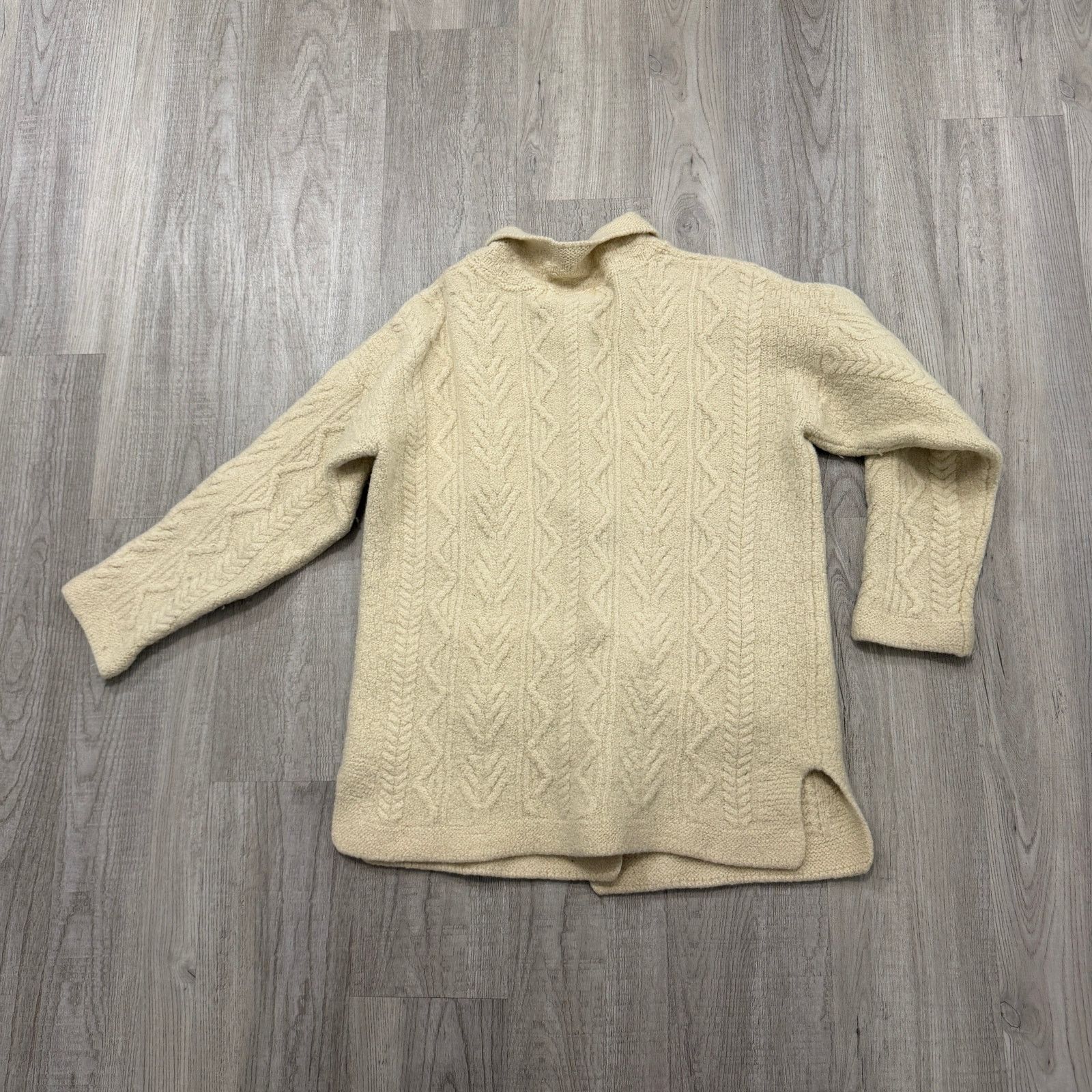 Vintage Original Aran Co Knit Coat Cardigan Sweater Women's Small Size S / US 4 / IT 40 - 9 Thumbnail