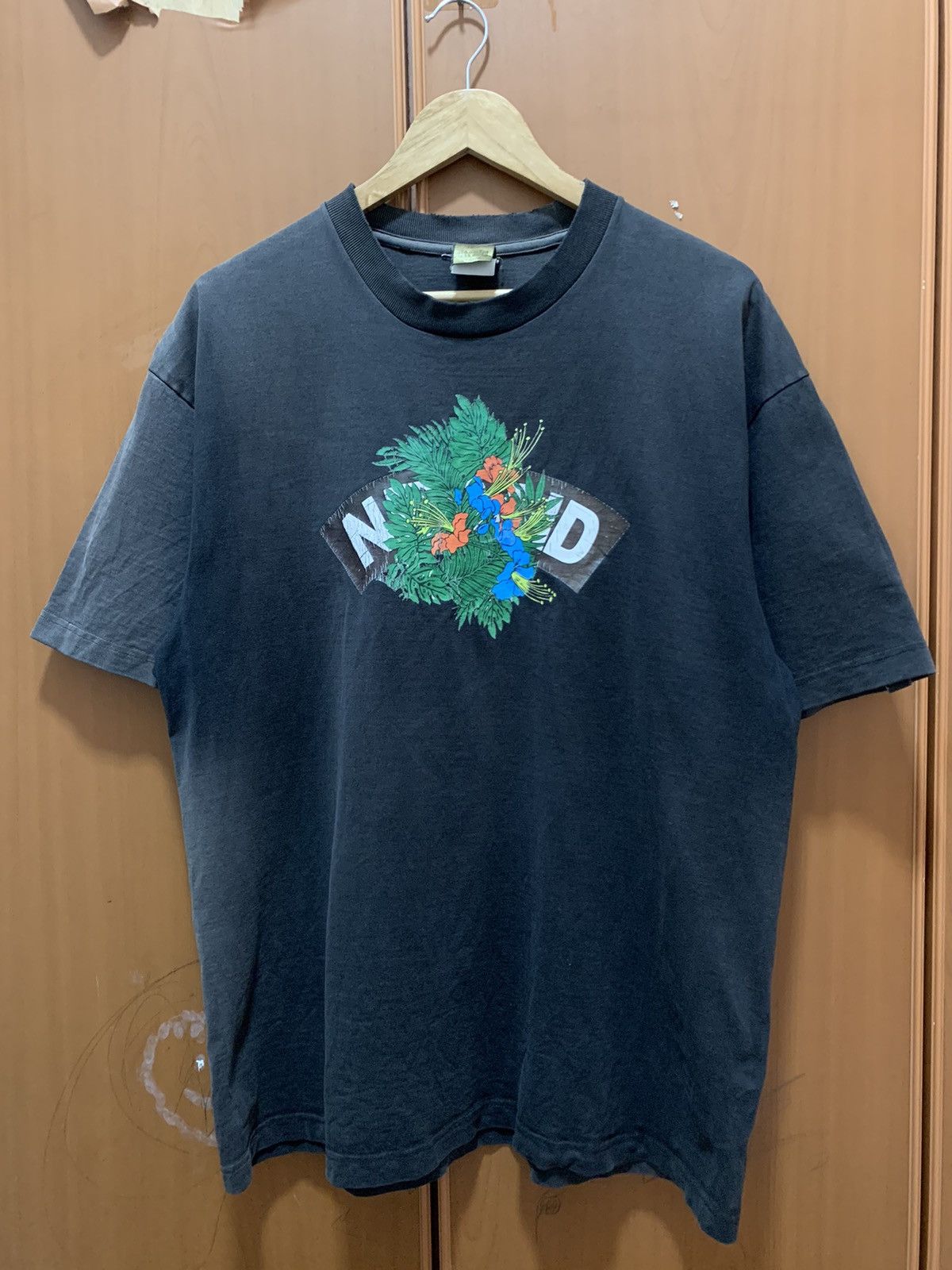 Nitraid Vintage Japanese Brand Nitraid Distressed Faded Tee Size US XL / EU 56 / 4 - 1 Thumbnail