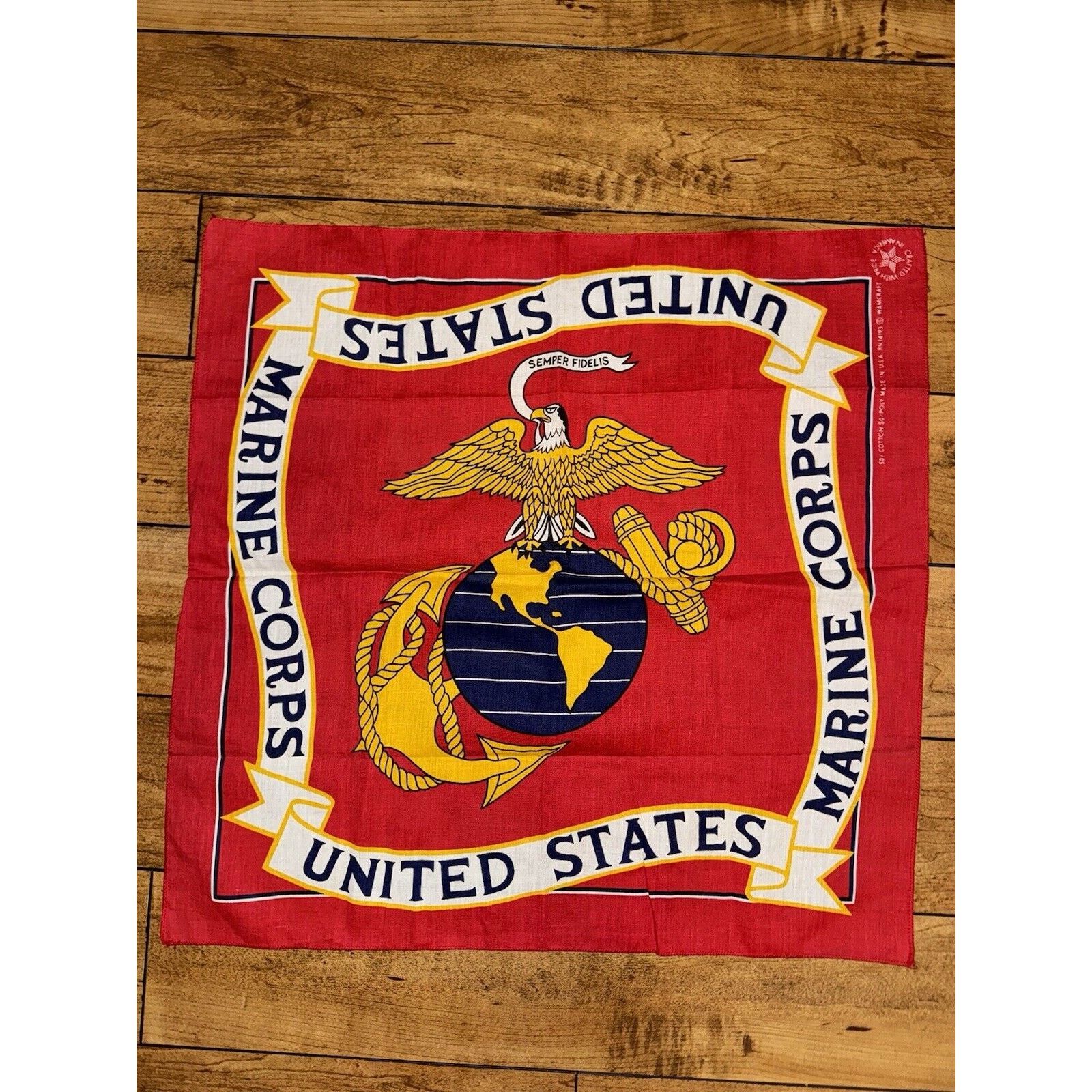 Vintage Vintage Marine Corps Pocket Square Military Made In USA Size ONE SIZE - 1 Thumbnail