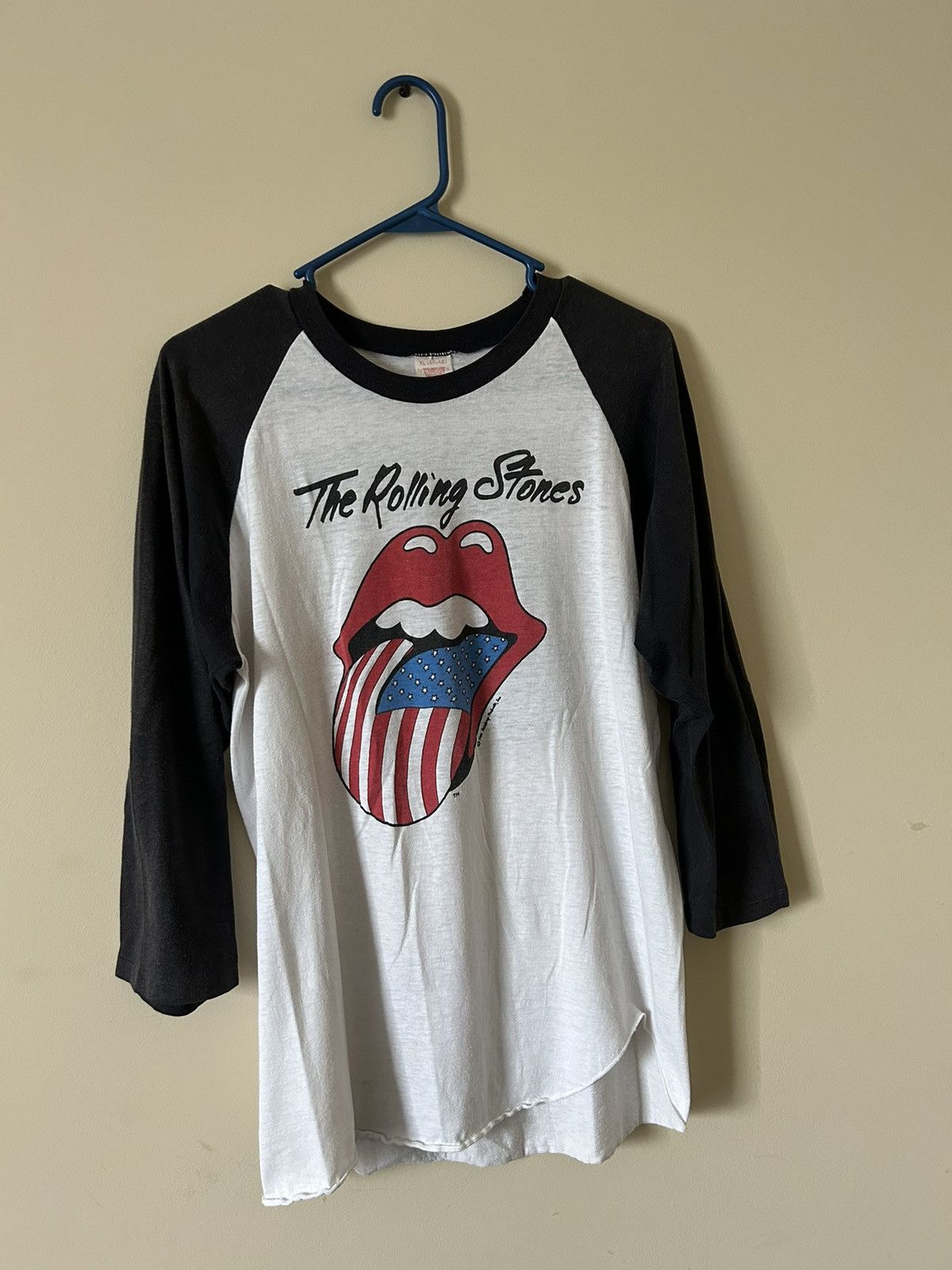 image of The Rolling Stones x Vintage 1981 Rolling Stones Long Sleeve in White, Men's (Size XL)