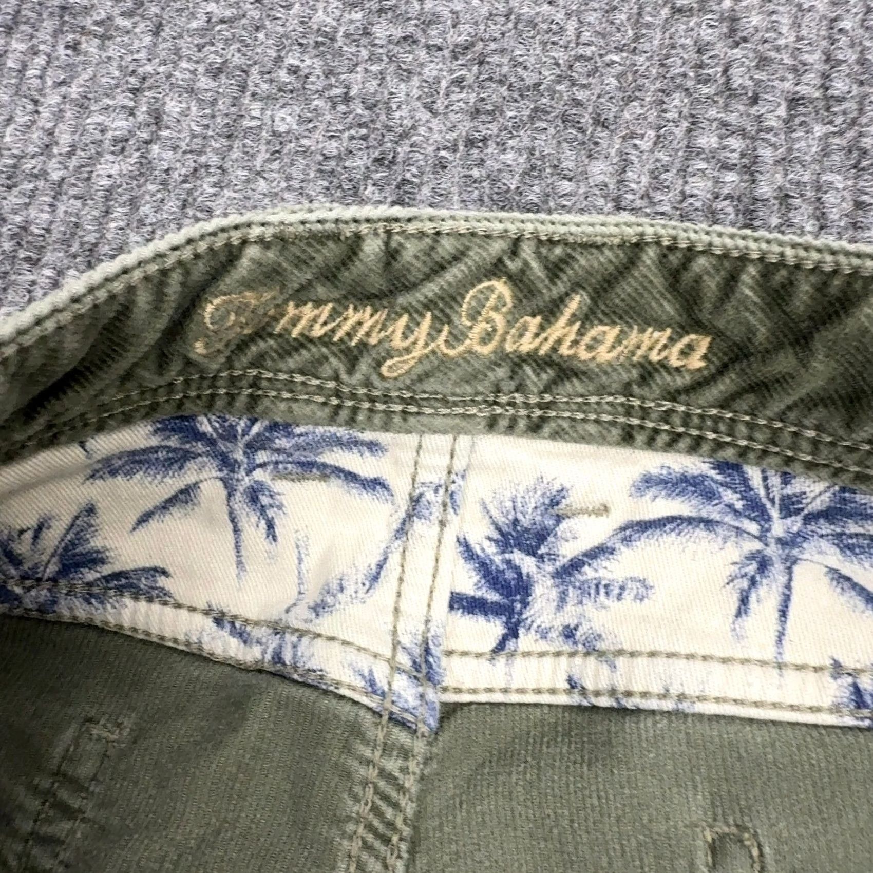 Tommy Bahama Tommy Bahama Pants Mens 38 Green Corduroy Cotton Spandex Casual Coastal Style Size US 40 / EU 56 - 3 Thumbnail