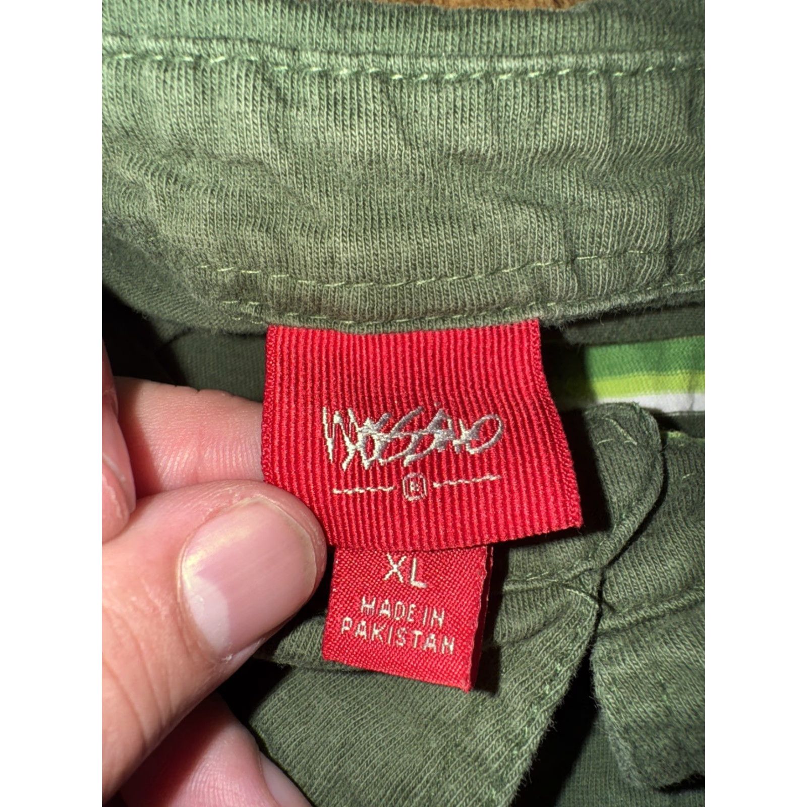 Mossimo VINTAGE Mossimo Polo Shirt Striped Green XL Men Shirt Casual 90s Y2K Skate Surf Preppy Size US XL / EU 56 / 4 - 3 Thumbnail