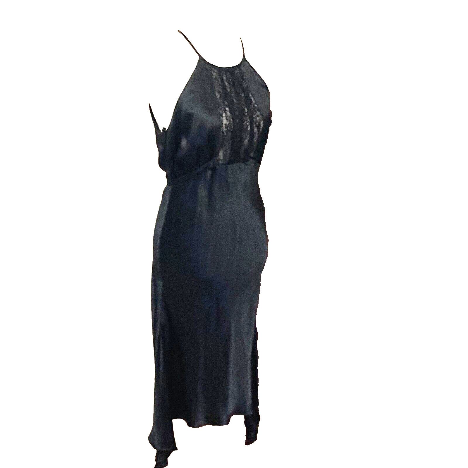 Designer × Vintage Vintage Y2k w/Tags Silk & Lace Dress, Dress by Gaia, Small Size S / US 4 / IT 40 - 6 Thumbnail