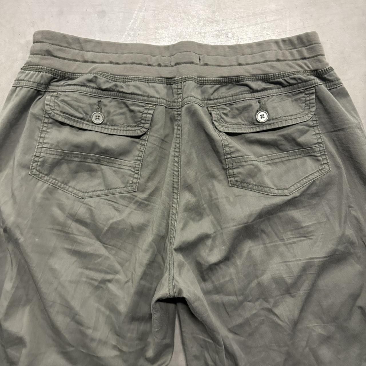 Vintage Crazy Vintage Y2K/2000s Super Baggy Grey Cargo Pants With Adjustable Waist! Size US 34 / EU 50 - 6 Thumbnail