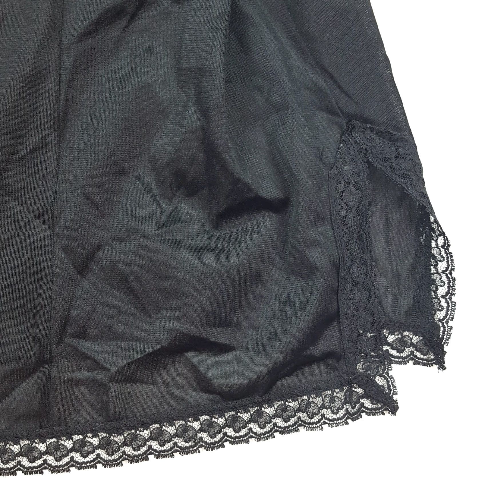 Vintage Vintage 80s Black Lace Camisole Lingerie Night Shirt Women 2X Camisole Lace 80s 90s USA Made Cami Sleepwear Nightwear Women's Shirt Mens Women? Size XXL / US 16-18 / IT 52-54 - 6 Thumbnail