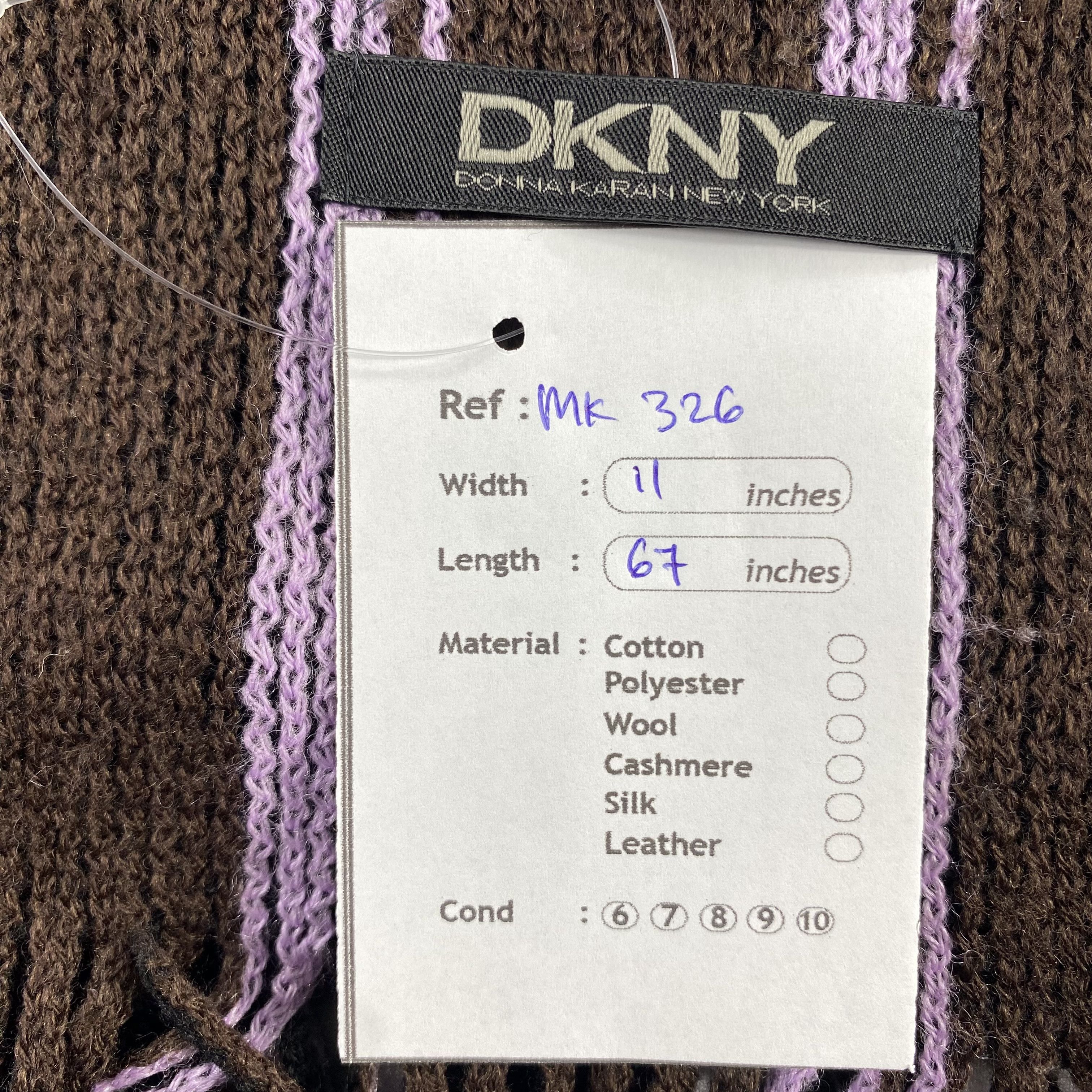 DKNY DKNY Stripe Scarf Neck Wrap Wool Muffler Size ONE SIZE - 5 Thumbnail