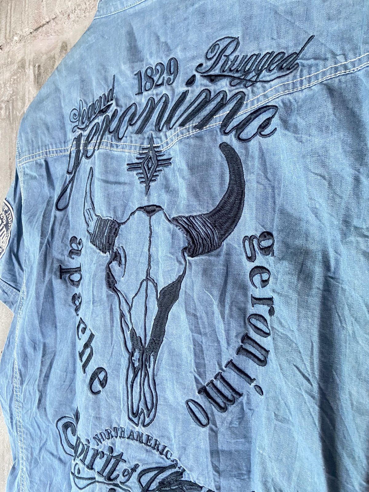 If Six Was Nine CHIEF U.S.A WORKSHIRT APACHE GERONIMO Size US M / EU 48-50 / 2 - 11 Thumbnail
