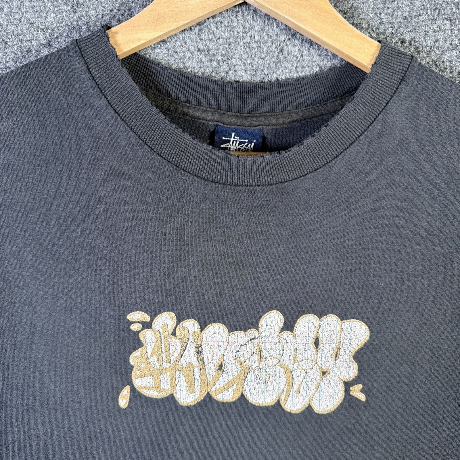 Stussy Vintage Stussy Shirt Large Black 90s Notebook Paper Skate Size US L / EU 52-54 / 3 - 3 Thumbnail