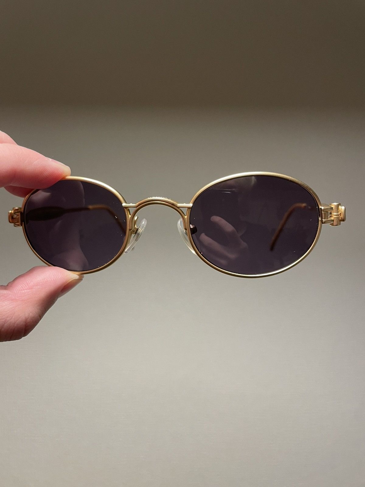 Jean Paul Gaultier Jean Paul Gaultier OVAL SUNGLASSES STEAM PUNK VINTAGE Size ONE SIZE - 3 Thumbnail
