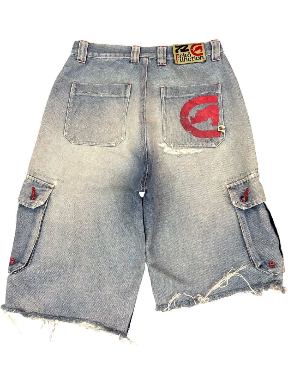 Ecko Unltd. Vintage Ecko Distressed Cargo Loose Jeans Size US 28 / EU 44 - 2 Thumbnail