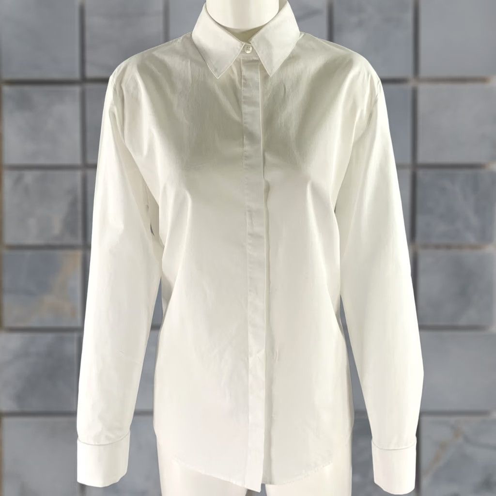 The Row THE ROW White Cotton Dress Shirt Size 12 Size XL / US 12-14 / IT 48-50 - 1 Thumbnail