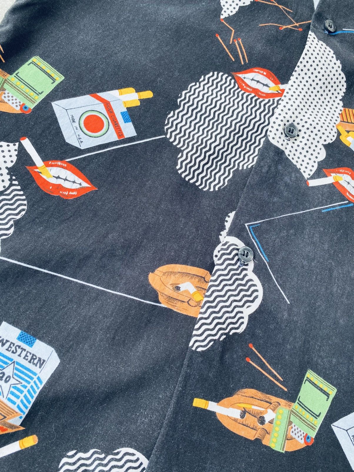 Japanese Brand Vintage Arrow Star Printed Button Ups Shirt Size US M / EU 48-50 / 2 - 7 Thumbnail
