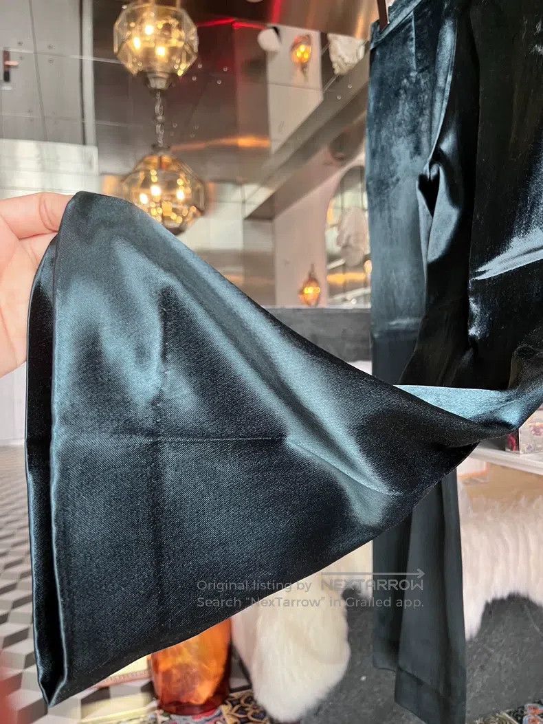 Haider Ackermann Haider Ackermann Silk Cotton Twill Straight Pants Size 24" / US 00 / IT 34 - 5 Thumbnail
