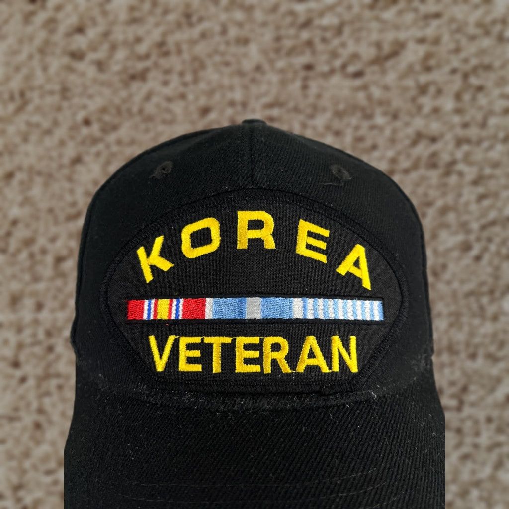 Vintage VINTAGE Nissin Korea Veteran Hat Cap Snap Back Adult One Size Black Yellow Wool Twill Solid Men Snapback Adjustable Size ONE SIZE - 1 Thumbnail