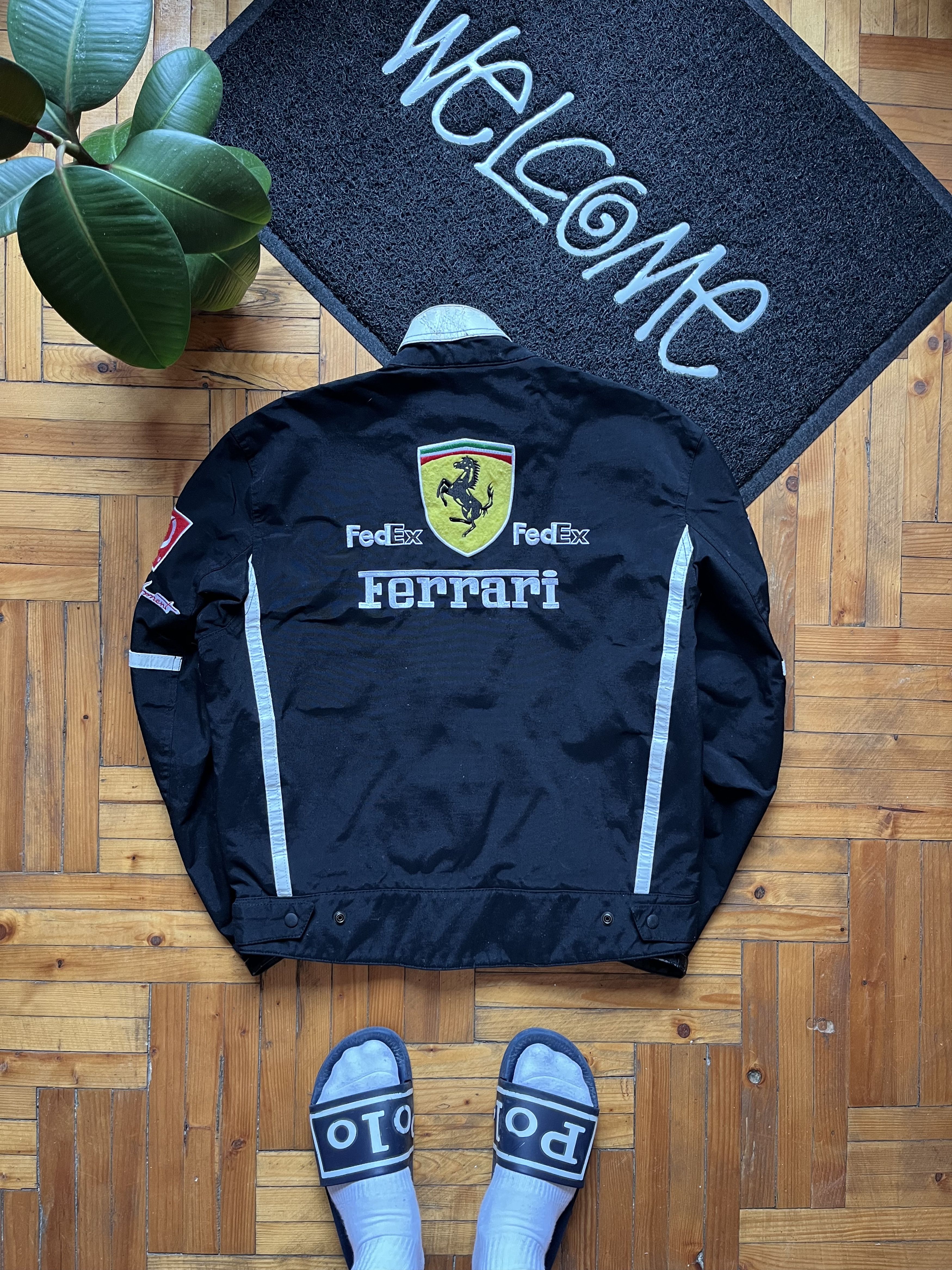 Ferrari Vintage 90's Marlboro Ferrari Black Racing Jacket Nascar Size US L / EU 52-54 / 3 - 4 Thumbnail