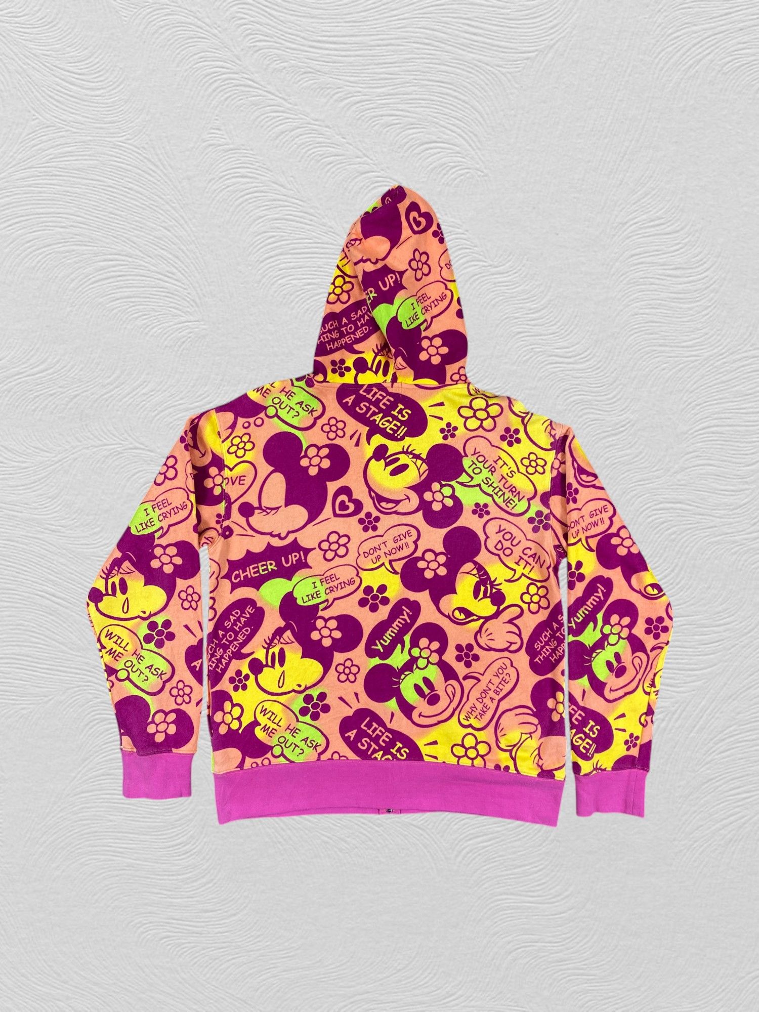 Disney Vintage Disney Minnie Mouse Pattern Hoodies -SW168 Size US M / EU 48-50 / 2 - 2 Thumbnail
