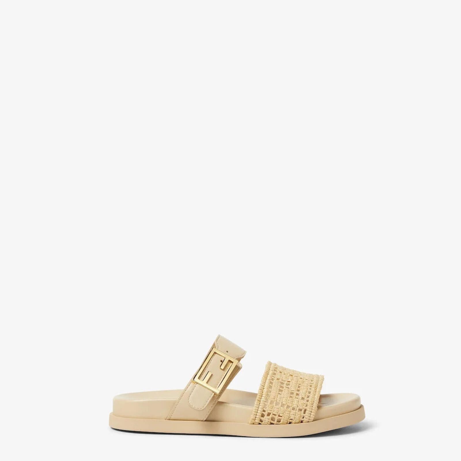 Fendi Fendi Feel Raffia Slides Size ONE SIZE - 1 Thumbnail