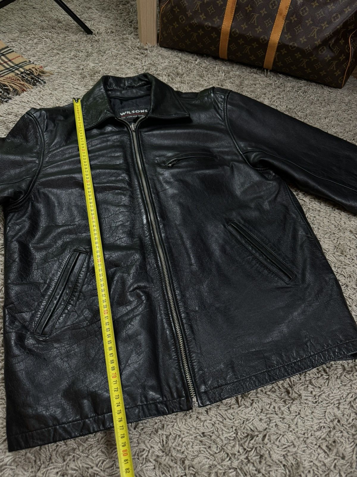 Vintage Vintage leather jacket Wilsons 90s original casual item Size US L / EU 52-54 / 3 - 5 Thumbnail