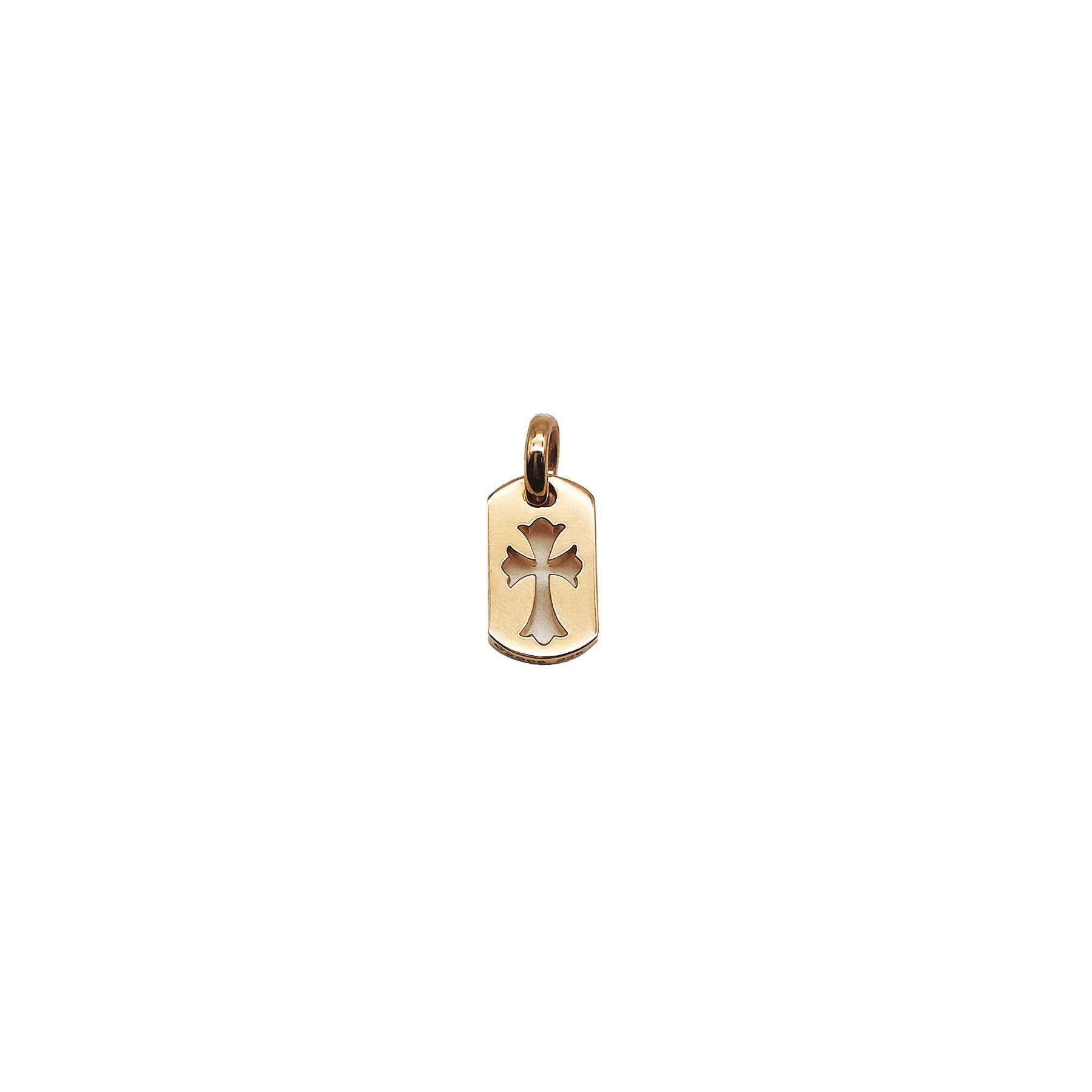 Chrome Hearts Chrome Hearts 22K Gold Cut-out Cross Dog Tag Pendant Size ONE SIZE - 1 Thumbnail