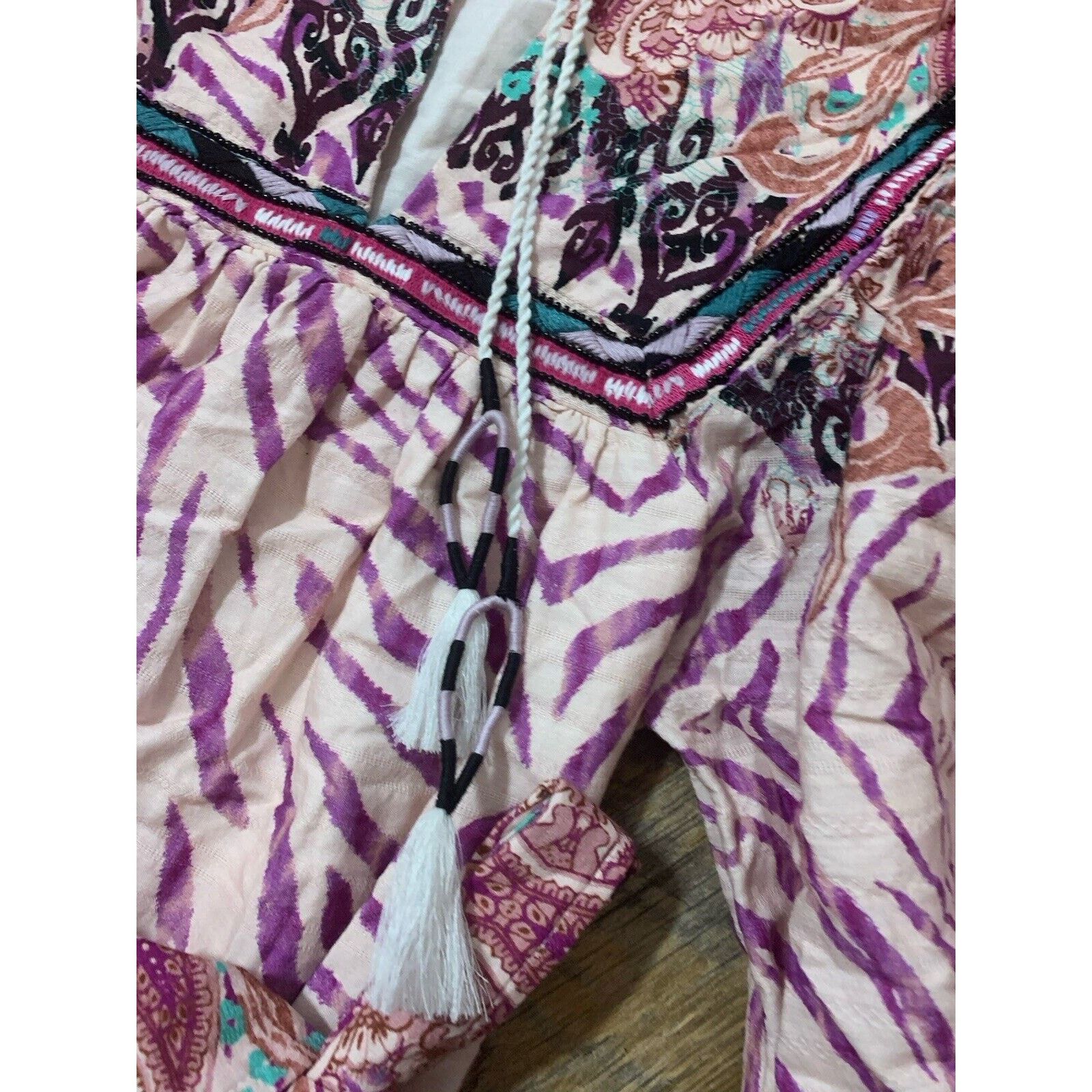 I.N.C Inc Luxe Boho Tie-Waist Mini Dress Small SOLD AS IS Size XS / US 0-2 / IT 36-38 - 6 Thumbnail