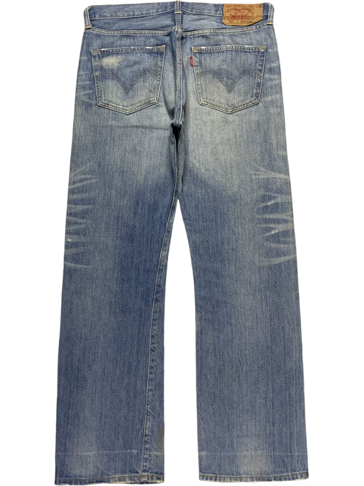Levi's × Levi's Vintage Clothing Vintage 90s Levis 501 Faded Mud Wash Distressed Baggy Jeans Size US 36 / EU 52 - 2 Thumbnail