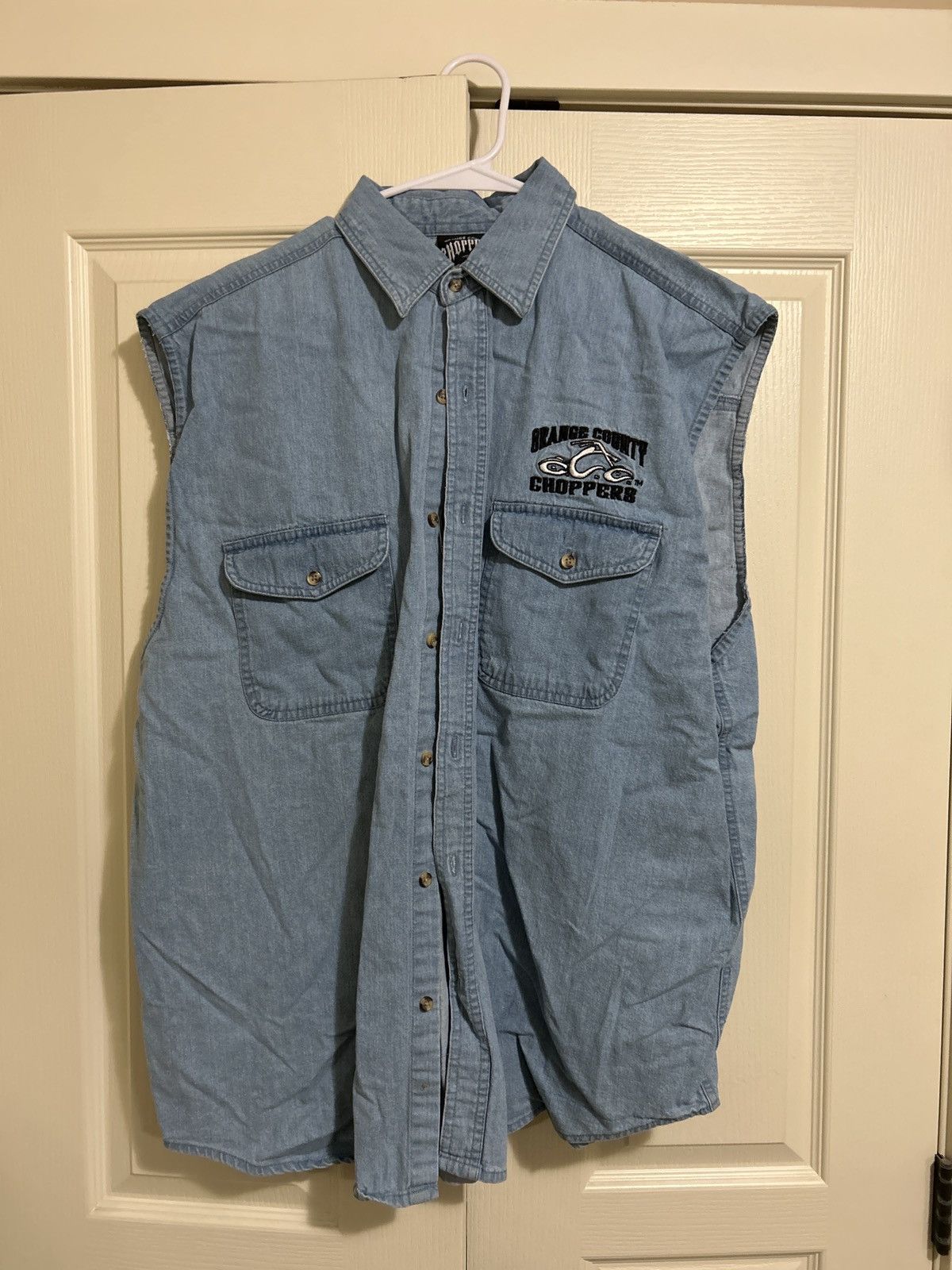 Vintage 2000s Orange County Choppers denim vest Size US XL / EU 56 / 4 - 2 Thumbnail