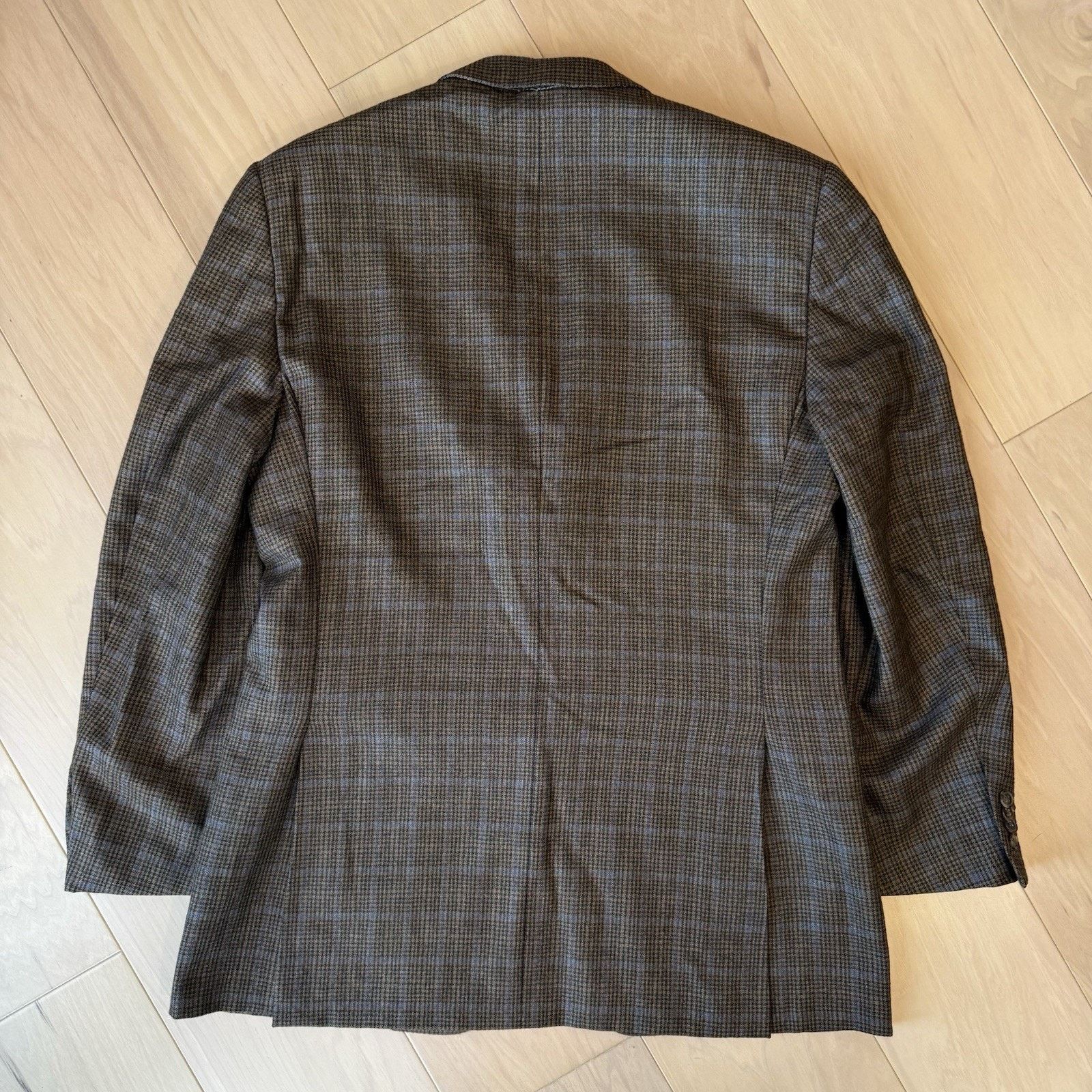 Ermenegildo Zegna Ermenegildo Zegna Blazer Large Brown Multicolor Plaid Pure Size 46R - 11 Thumbnail