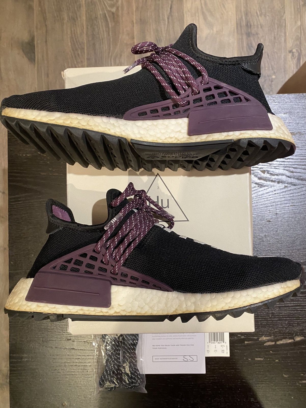 Adidas × Humanrace × Pharrell Human Race Pharrell Williams Adidas Holi NMD Core Black Size US 9.5 / EU 42-43 - 4 Thumbnail
