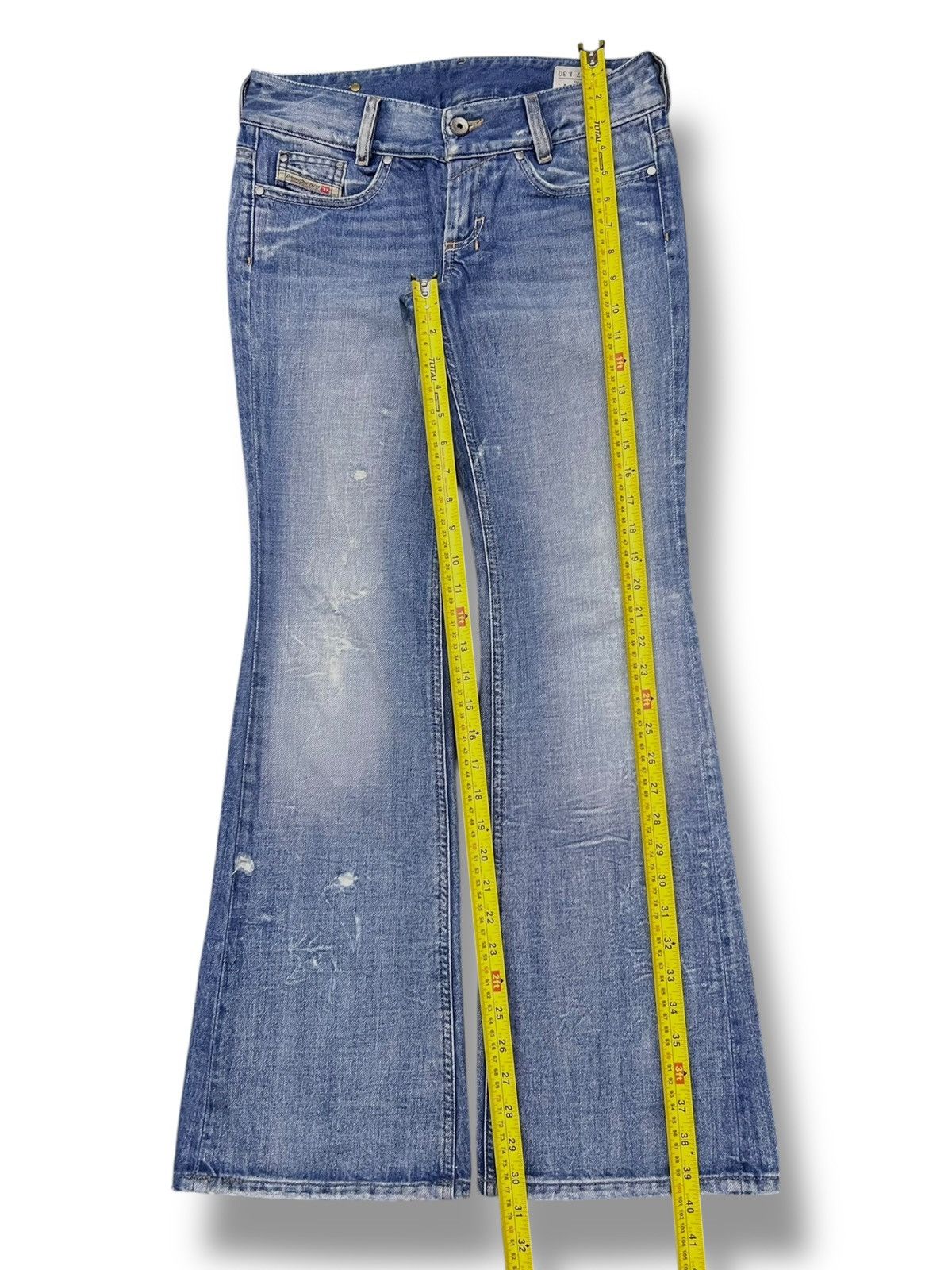 Diesel Flared Vintage Diesel Louvely Italy - Faded Wash Jeans Size 29" - 15 Thumbnail