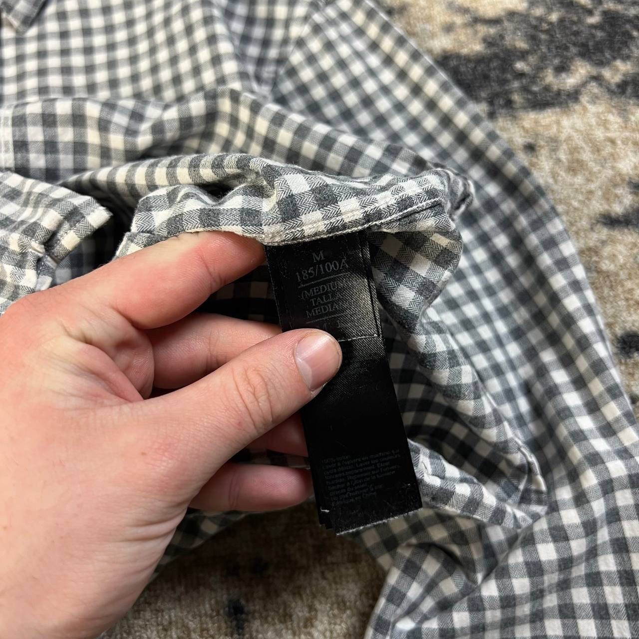 Allsaints AllSaints Luxury Mini Logo Checkered Button Up Shirt Size US M / EU 48-50 / 2 - 6 Thumbnail