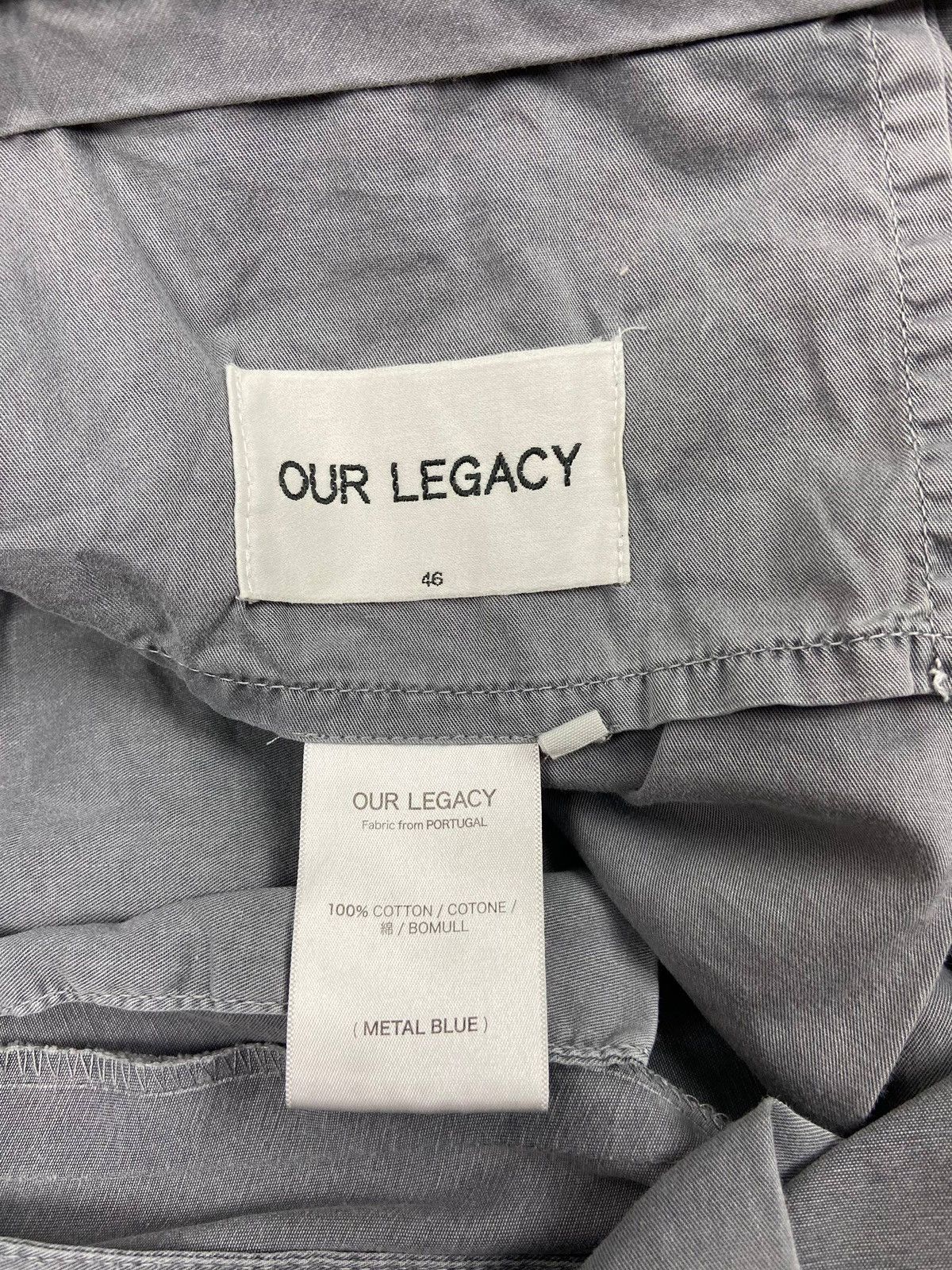 Our Legacy Our Legacy Chino Pants Grey 46 Cotton Slim Straight Trousers Size US 30 / EU 46 - 10 Thumbnail