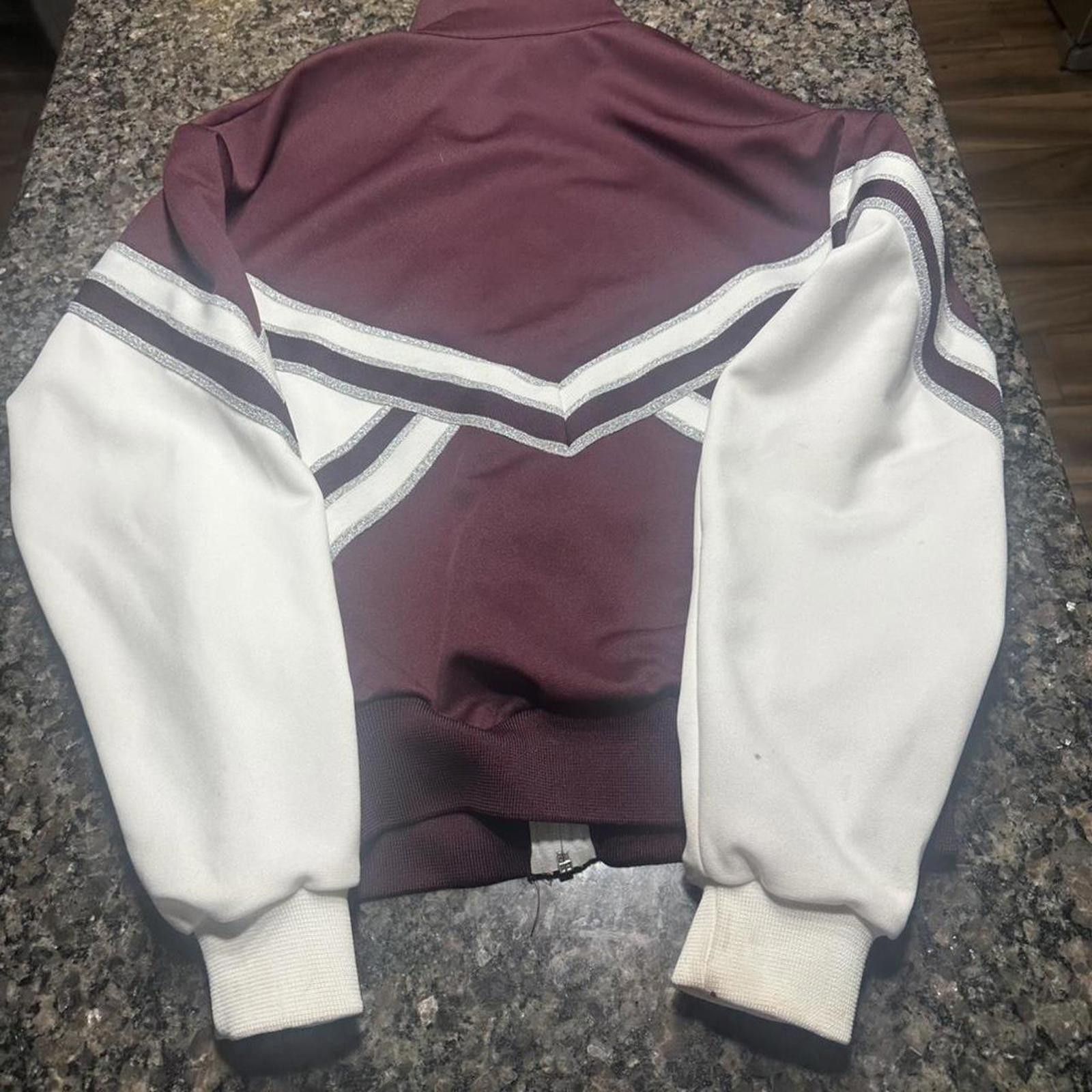 Other Burgundy and white “Bridget “zip-up h#skater Size S / US 4 / IT 40 - 3 Thumbnail