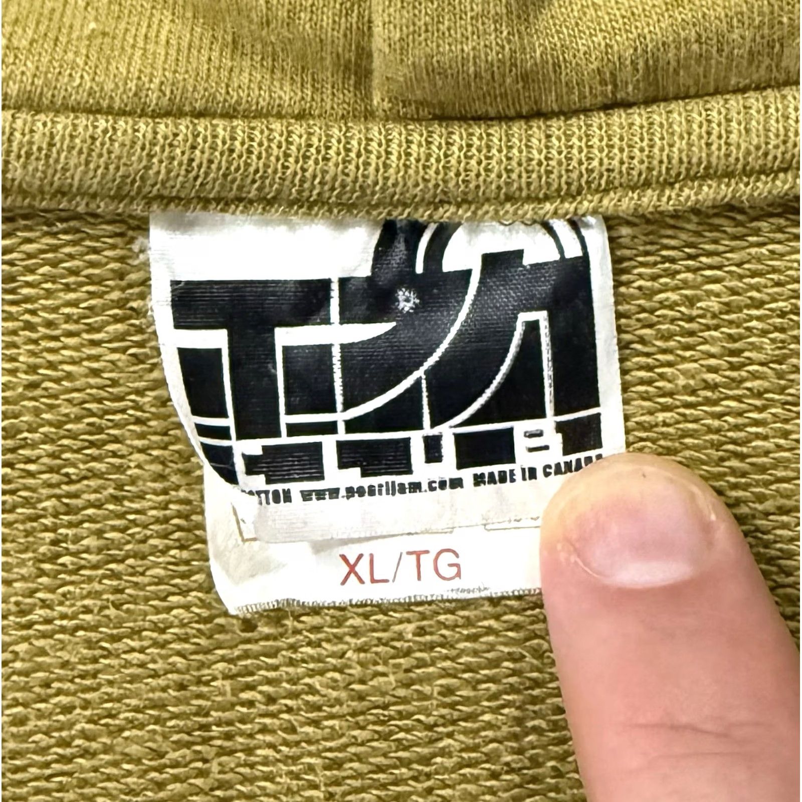 Vintage Pearl Jam Ten Club Full-Zip Hooded Sweatshirt XL Hoodie Eddie Vedder Grunge Size US XL / EU 56 / 4 - 7 Thumbnail