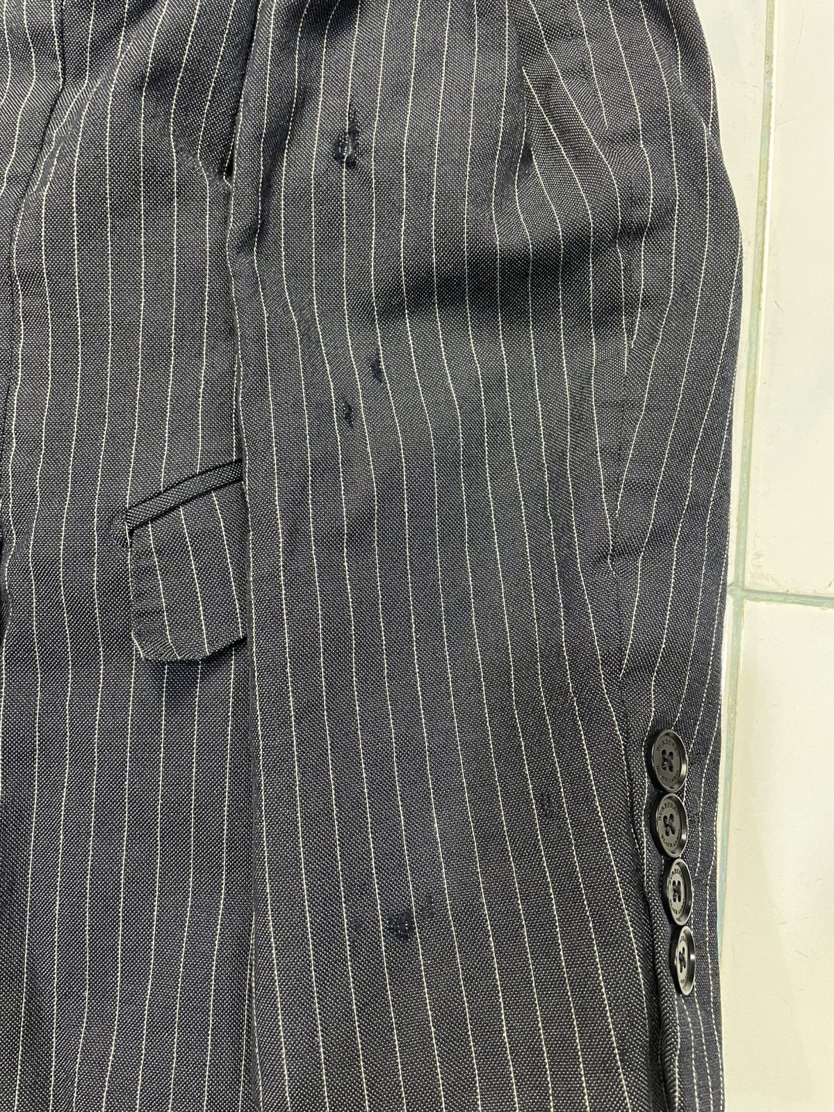 Burberry Burberry Black Label Pinstripe Blazer Size 40R - 4 Thumbnail