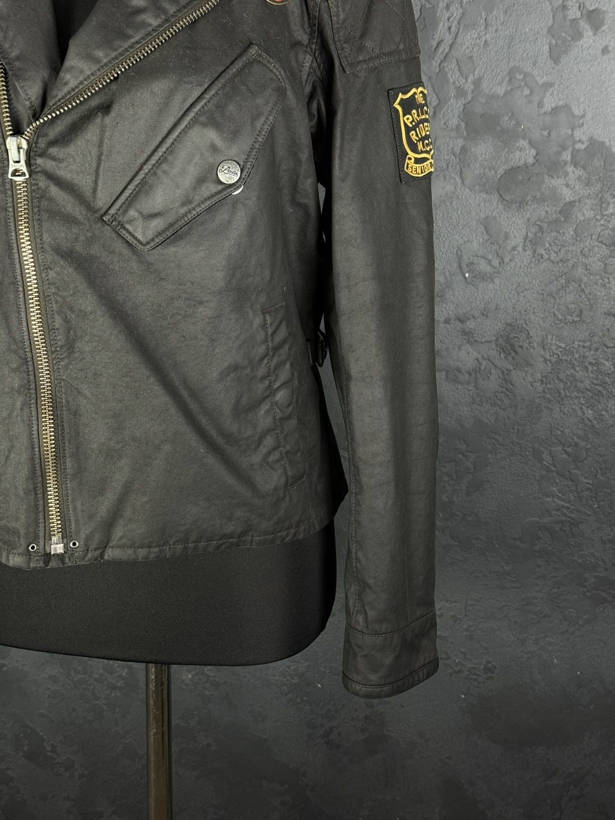 Vintage Polo Ralph Lauren Double Riders Oiled Leather Jacket SizeS-M Size US S / EU 44-46 / 1 - 6 Thumbnail