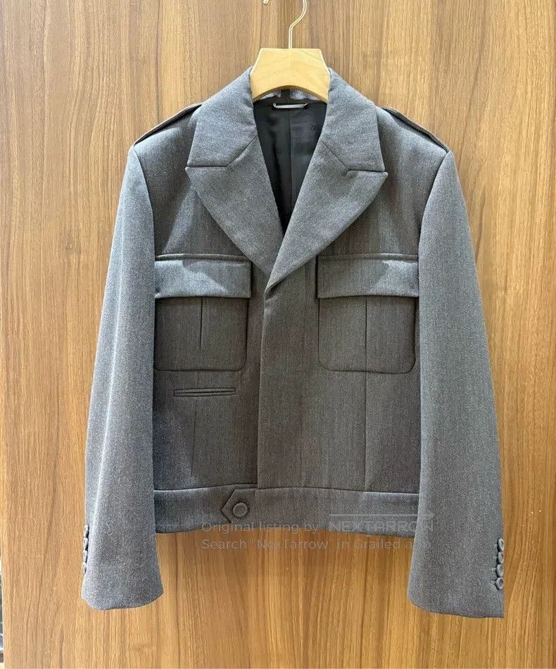Dior Dior Gray woollen jacket Size US S / EU 44-46 / 1 - 1 Thumbnail
