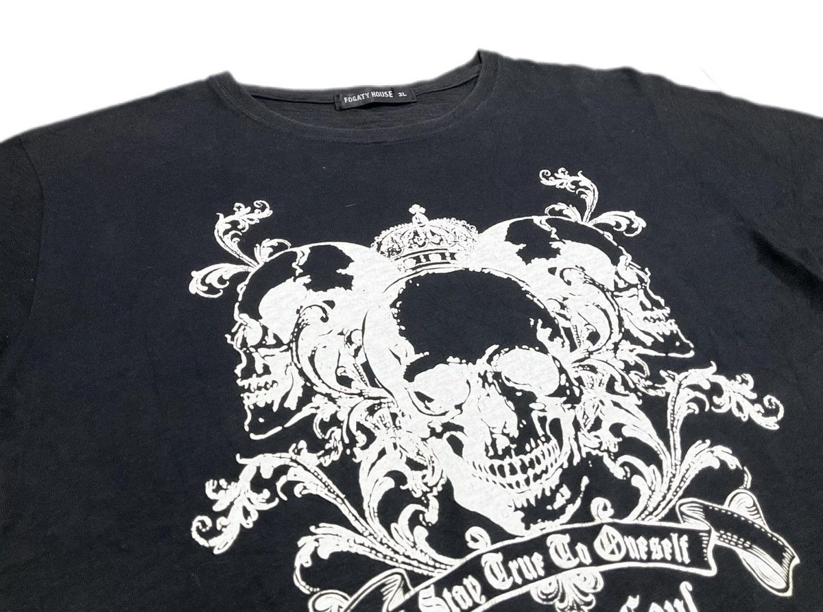 If Six Was Nine 🔥Sick Y2K Fogaty House Shirt Skull Poem Goth Punk Size US L / EU 52-54 / 3 - 3 Thumbnail