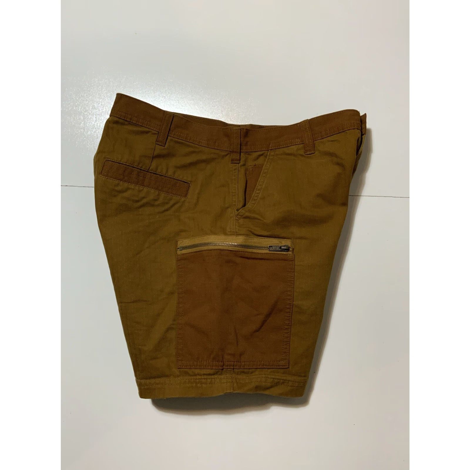 Urban Outfitters BDG Urban Outfitters Herringbone Twill HBT Stripe Cargo Utility Shorts Sz. 32 Mens Brown Size US 32 / EU 48 - 2 Thumbnail