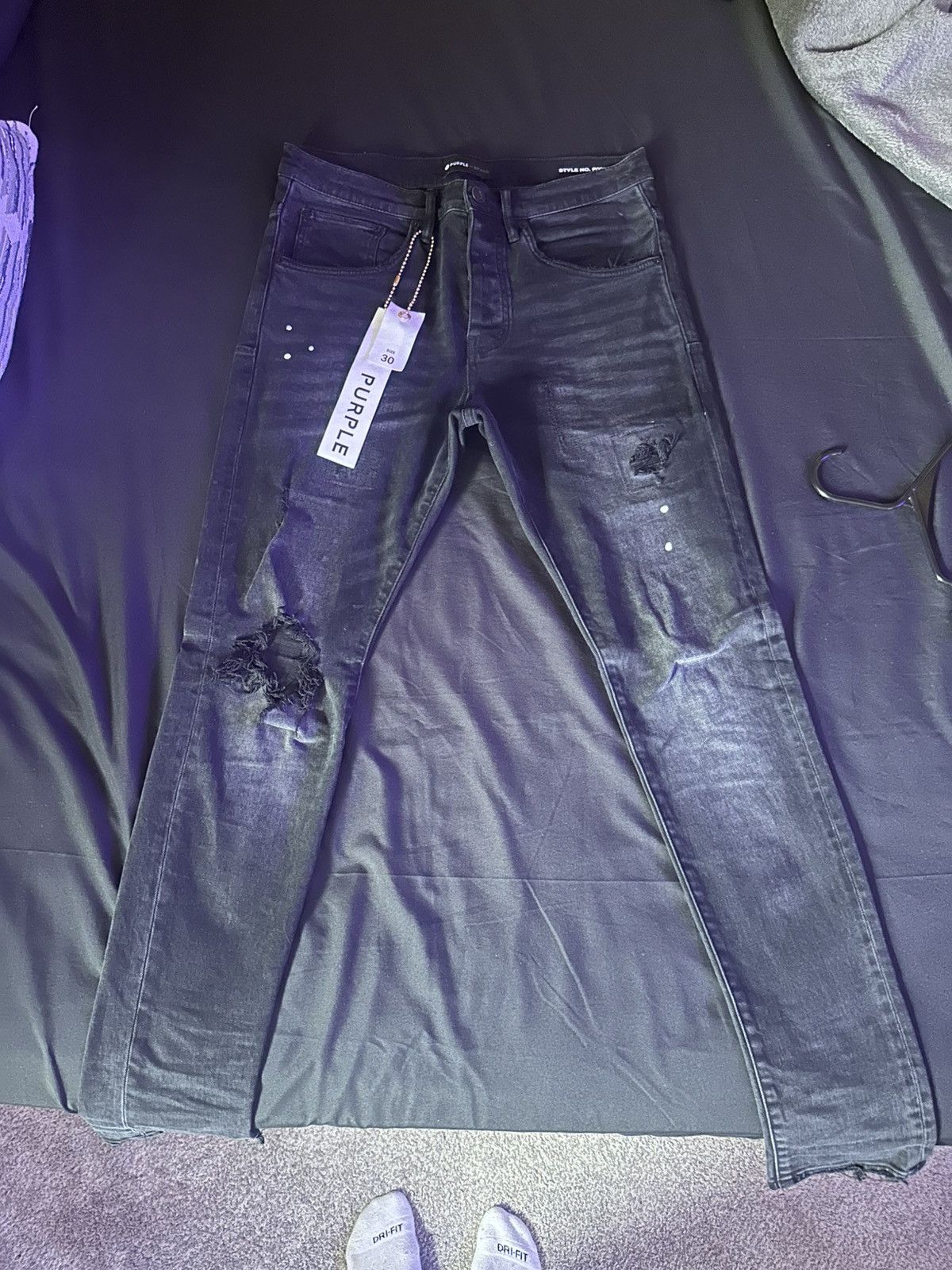 Purple Brand Black Purple Jeans Size US 30 / EU 46 - 1 Thumbnail