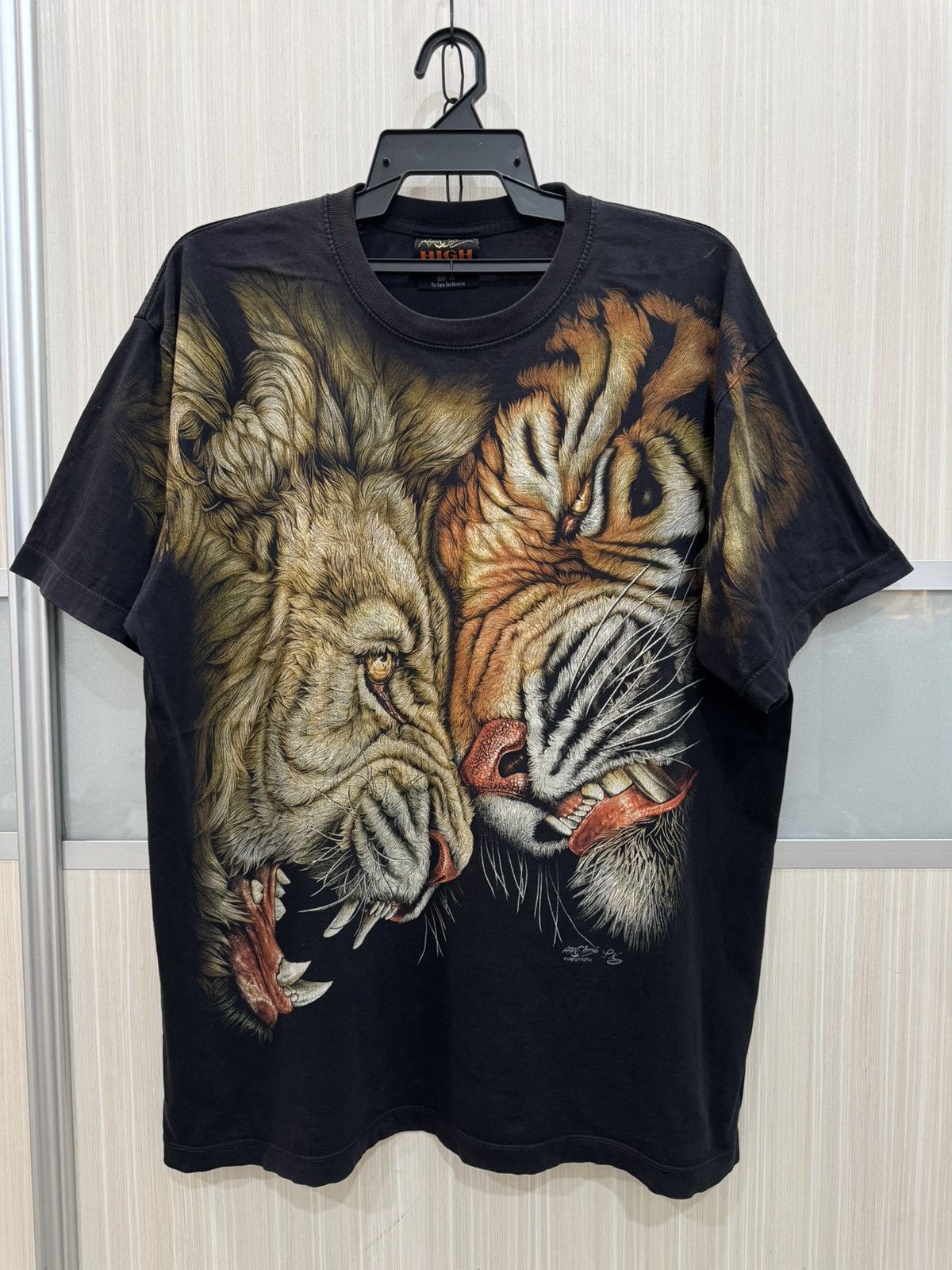 Vintage Vintage Lion vs Tiger Big Photos Size US XL / EU 56 / 4 - 2 Thumbnail