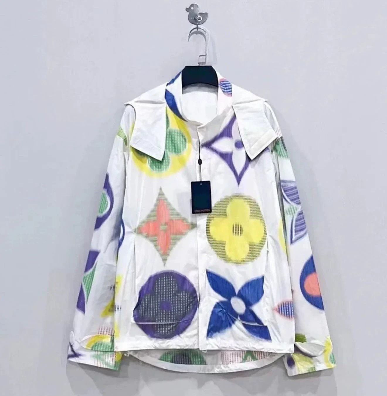 Louis Vuitton Louis Vuitton floral all-over logo windbreaker jacket Size L / US 10 / IT 46 - 1 Thumbnail
