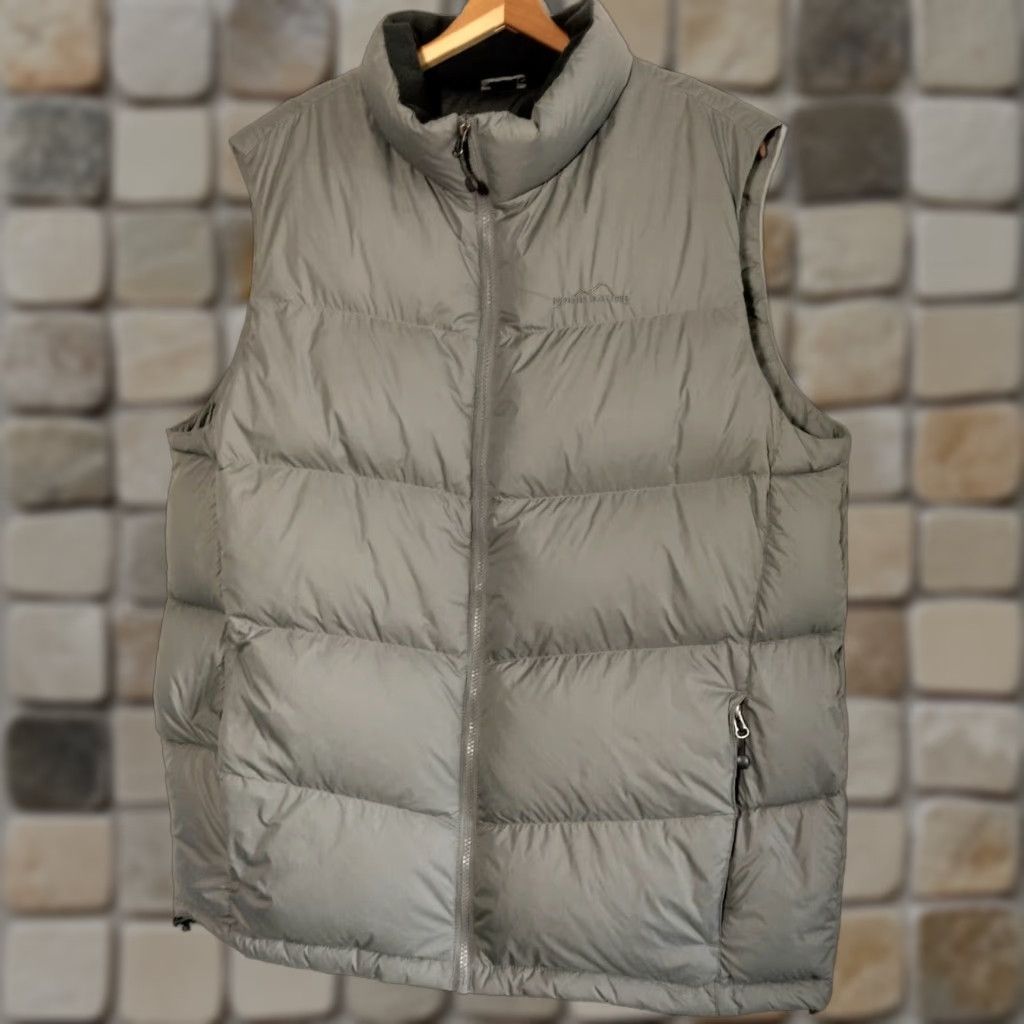 Eddie Bauer VINTAGE Eddie Bauer EB700 Puffer Vest Men L Tall Gray Goose Down Jacket Zip Up Size US L / EU 52-54 / 3 - 1 Thumbnail