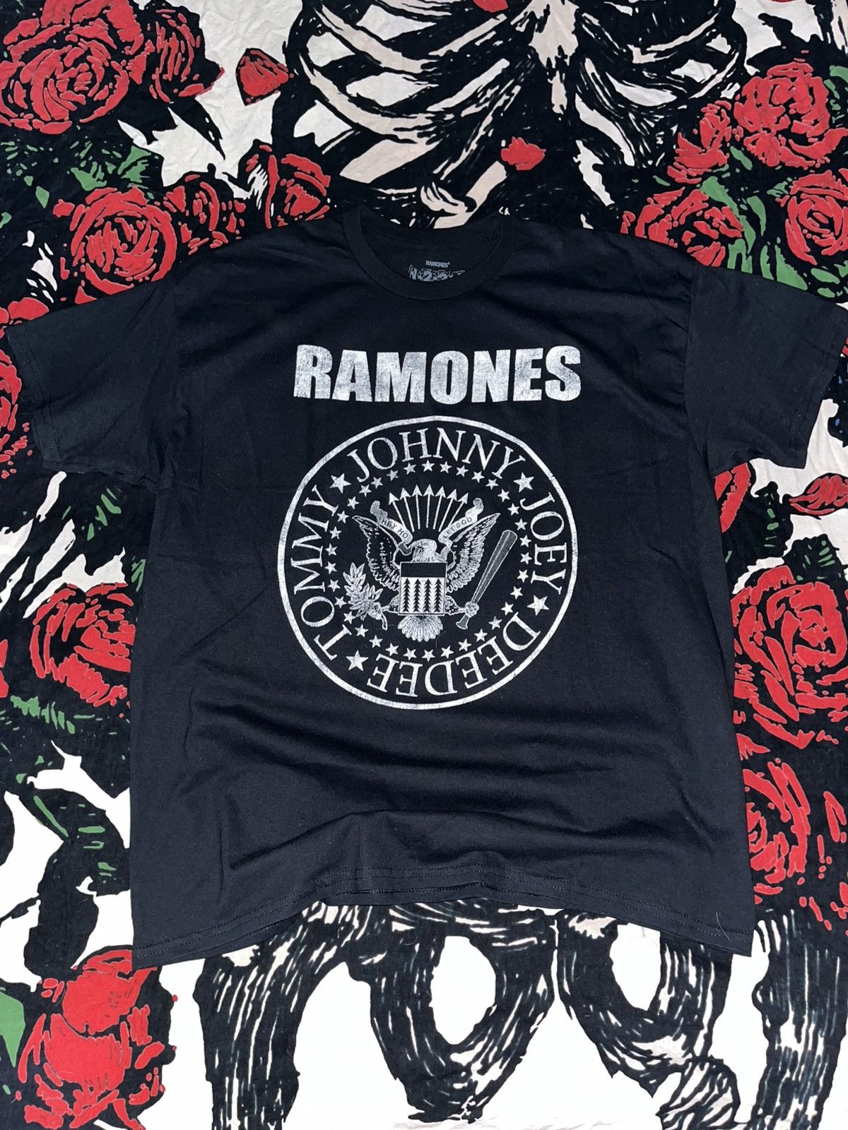Unsound Rags Crazy Y2K Faded Distressed Grunge Goth ERD Ramones Band Tee Size US XL / EU 56 / 4 - 1 Thumbnail
